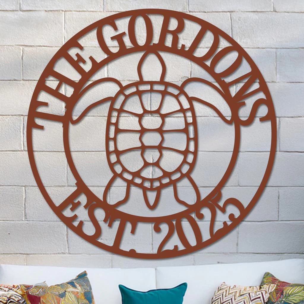 Sea Turtle Family Name Sign - Image 7