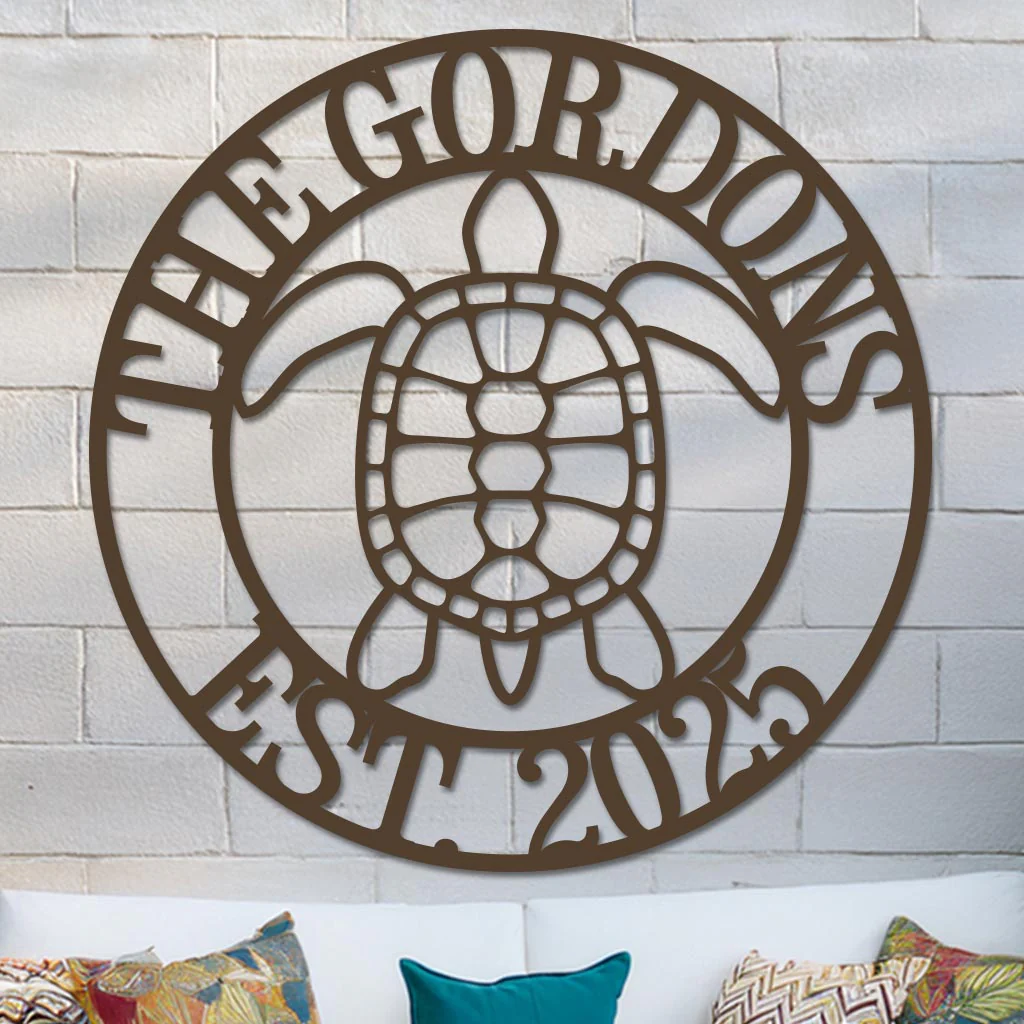 Sea Turtle Family Name Sign - Image 8