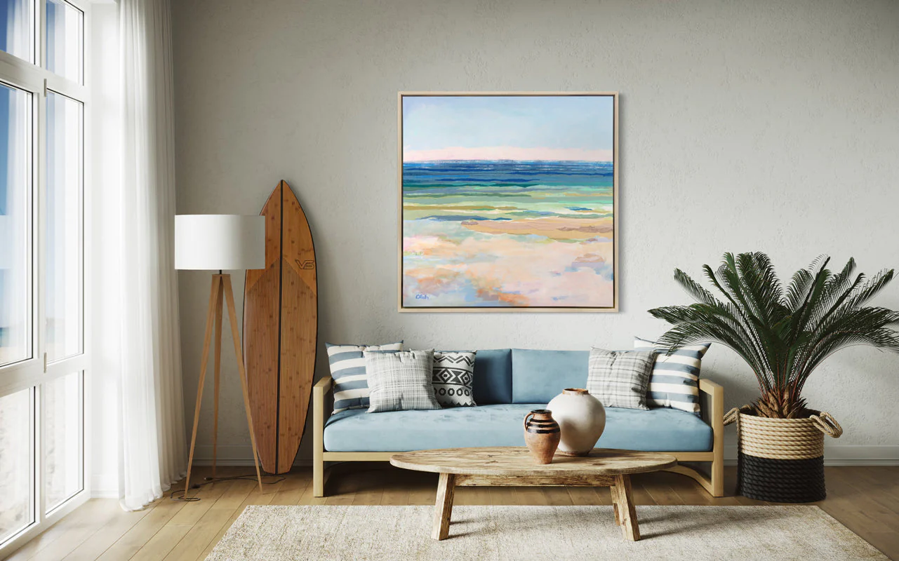 Seaglass Sea 2 - Open Edition Canvas Print - Image 2
