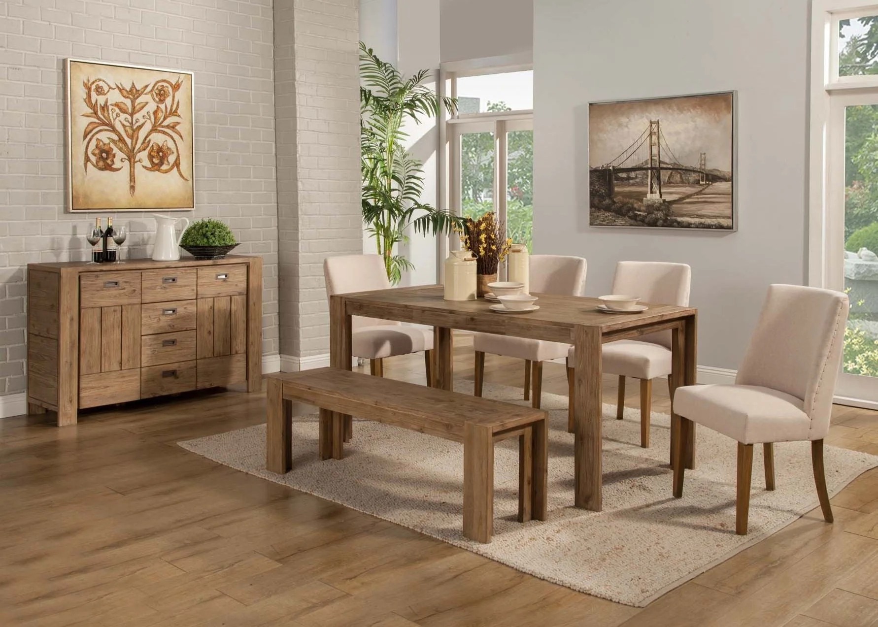 Seashore Dining Table, Antique Natural - Image 4