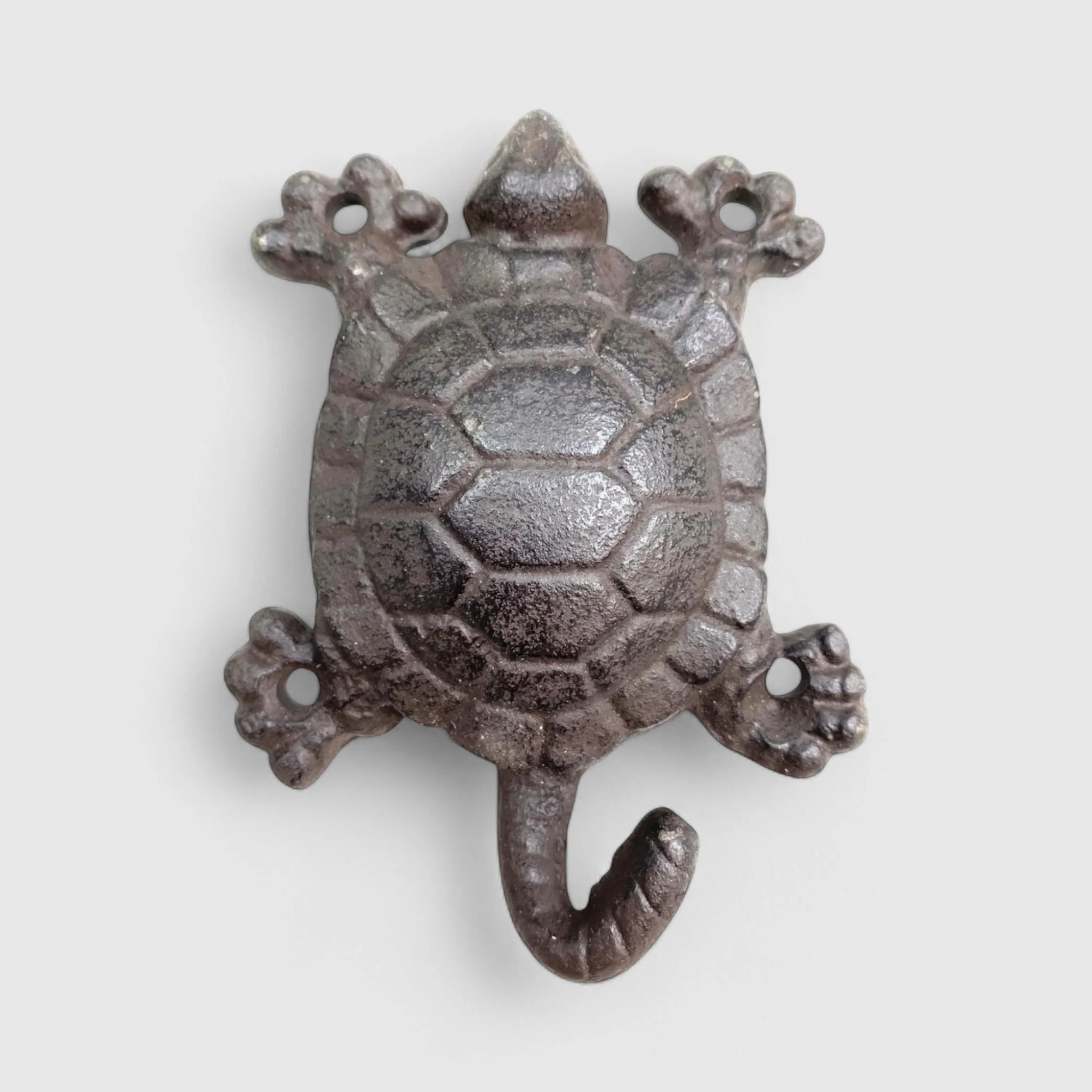 Seaside Cast Iron Turtle Hook - Nautical Marine Wall Accessory - Image 2