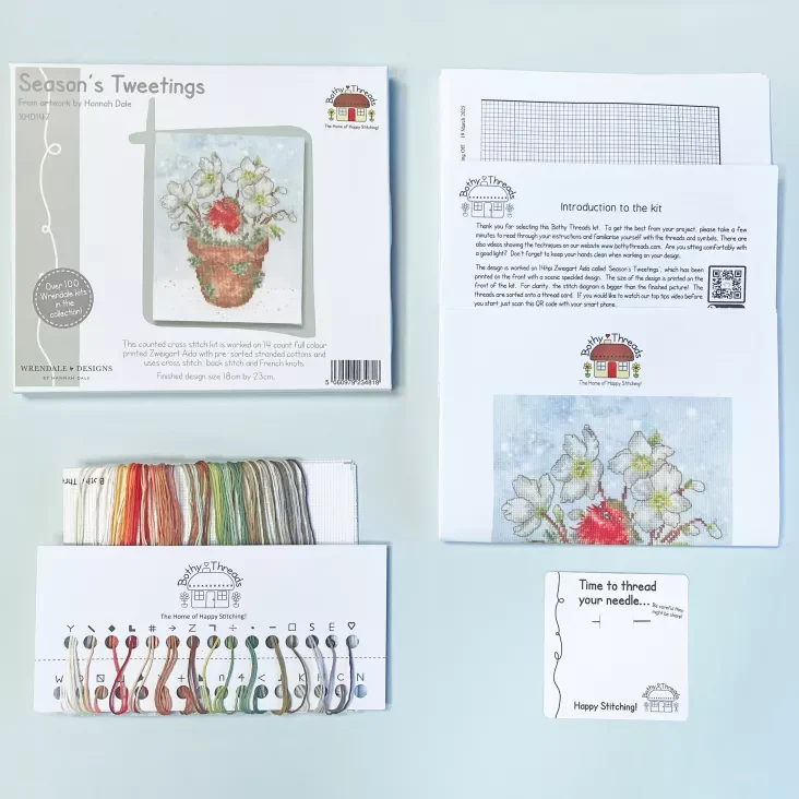 Season's Tweetings XHD147 Counted Cross Stitch Kit - Image 3