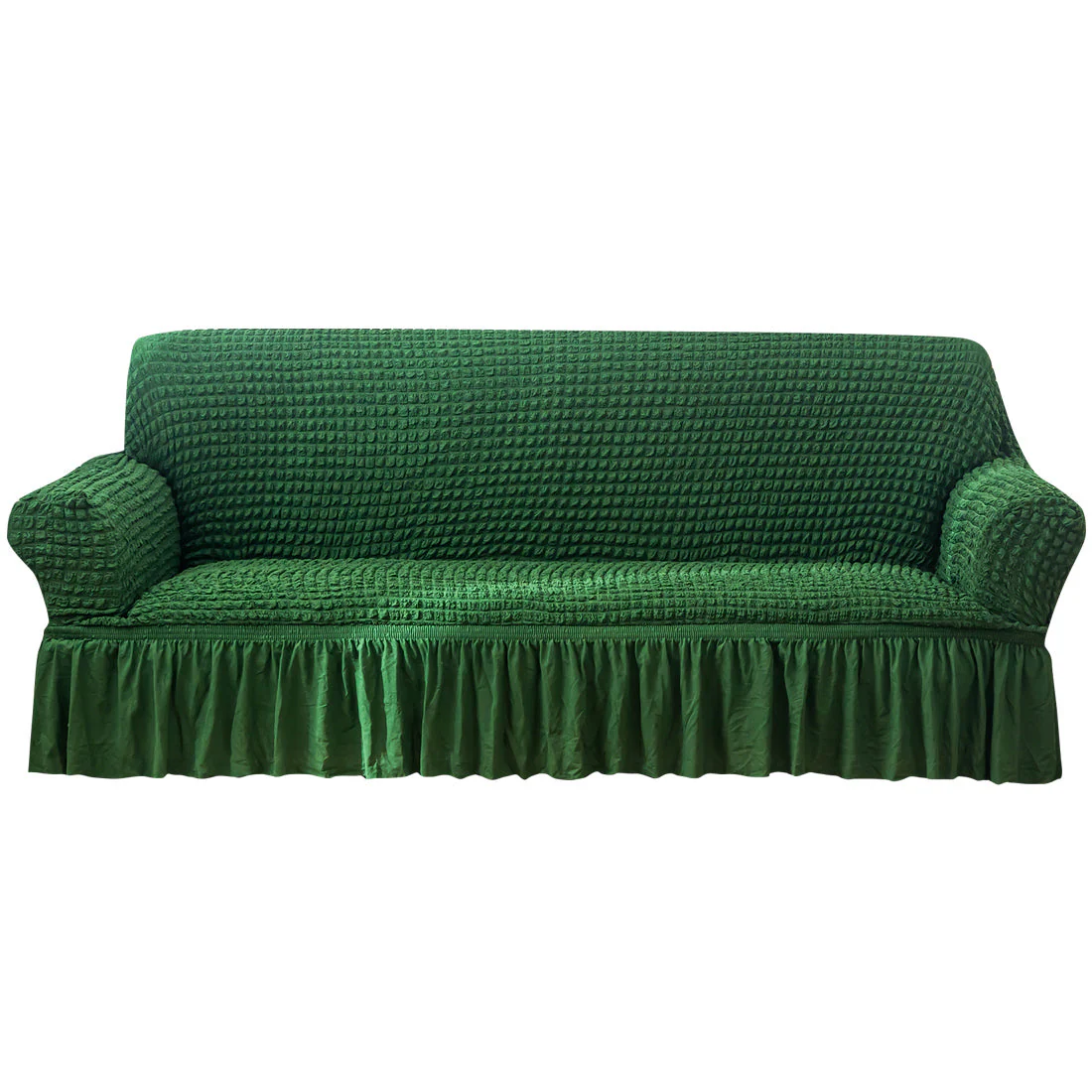 Seersucker Sofa Slipcover with Skirt Stretch Couch Slipcover Easy Fit Universal Furniture Protector - Image 10