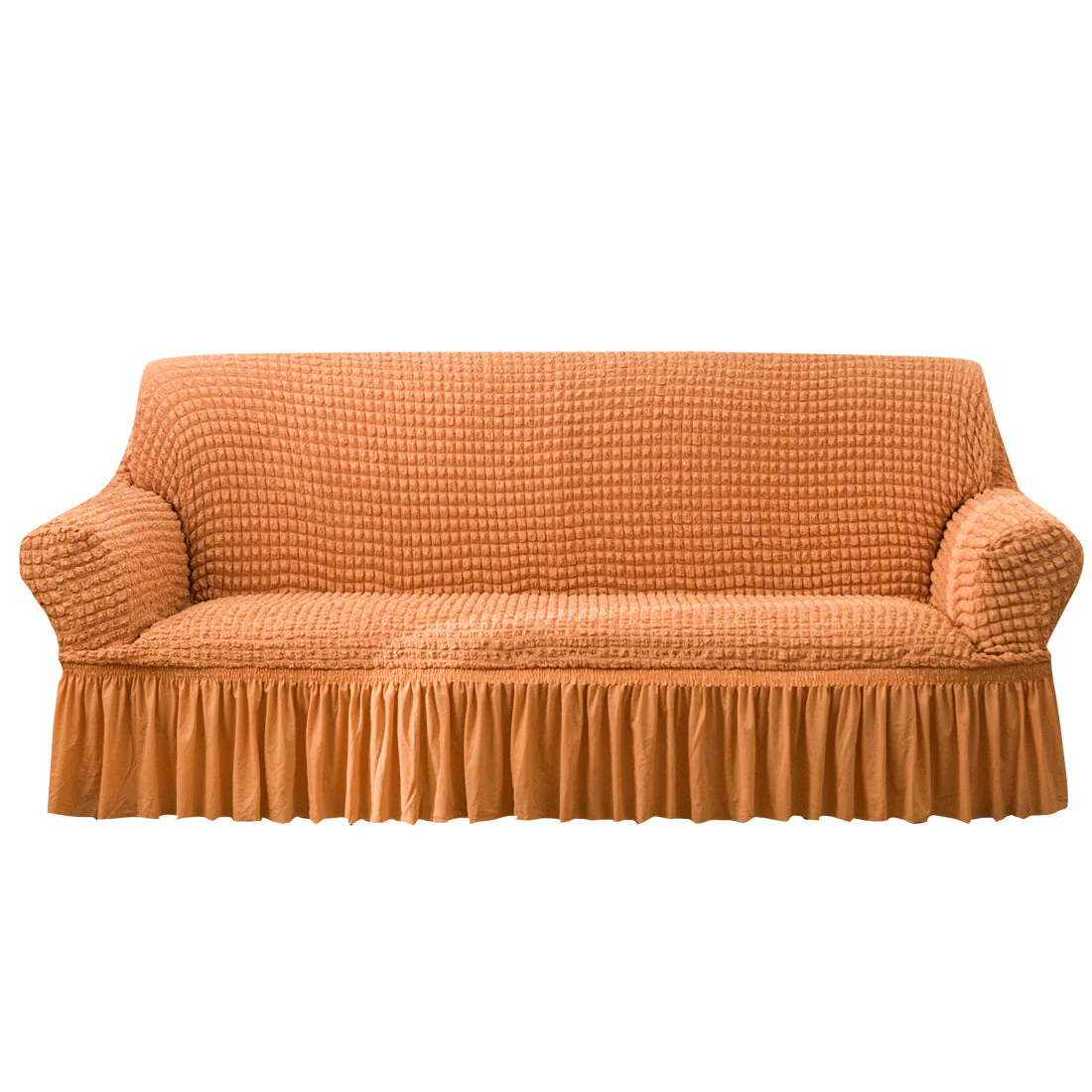 Seersucker Sofa Slipcover with Skirt Stretch Couch Slipcover Easy Fit Universal Furniture Protector - Image 13