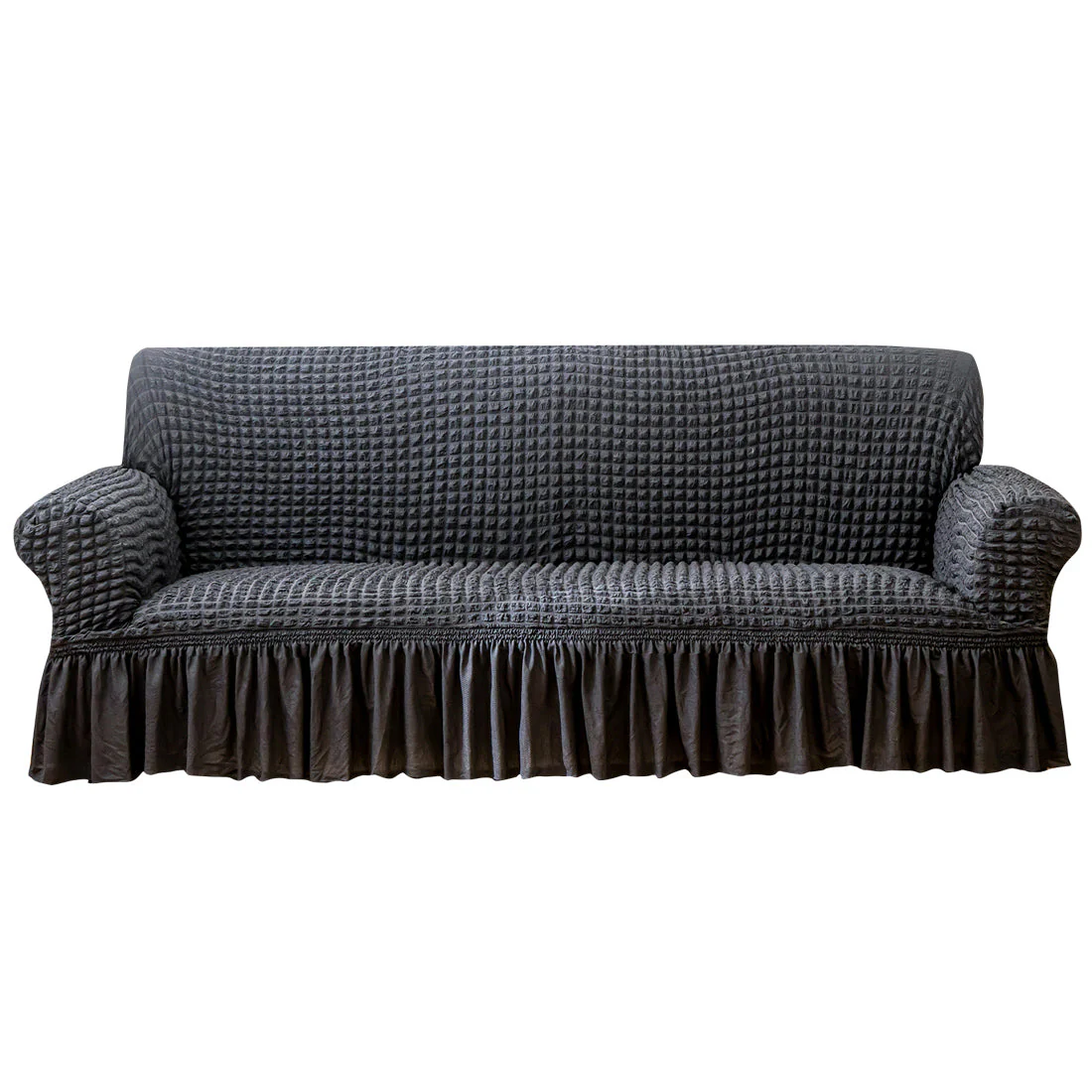 Seersucker Sofa Slipcover with Skirt Stretch Couch Slipcover Easy Fit Universal Furniture Protector - Image 15