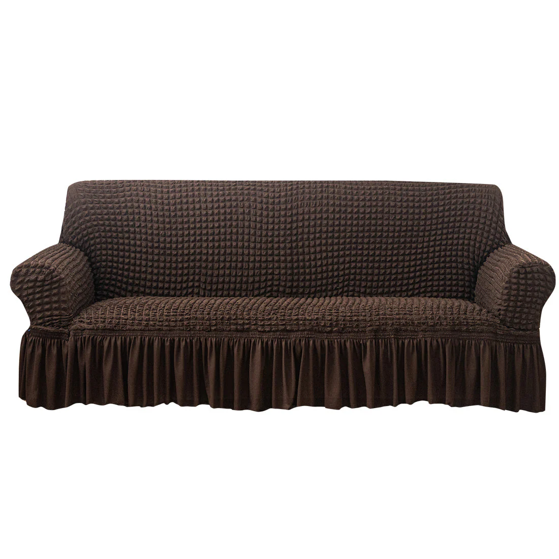 Seersucker Sofa Slipcover with Skirt Stretch Couch Slipcover Easy Fit Universal Furniture Protector - Image 17