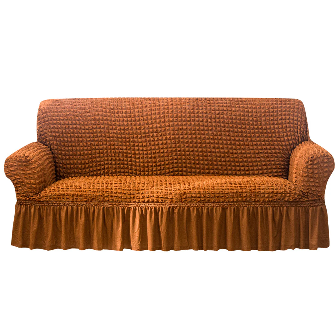 Seersucker Sofa Slipcover with Skirt Stretch Couch Slipcover Easy Fit Universal Furniture Protector - Image 18