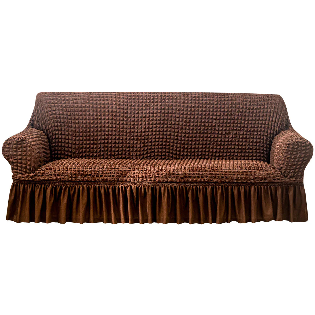 Seersucker Sofa Slipcover with Skirt Stretch Couch Slipcover Easy Fit Universal Furniture Protector - Image 8