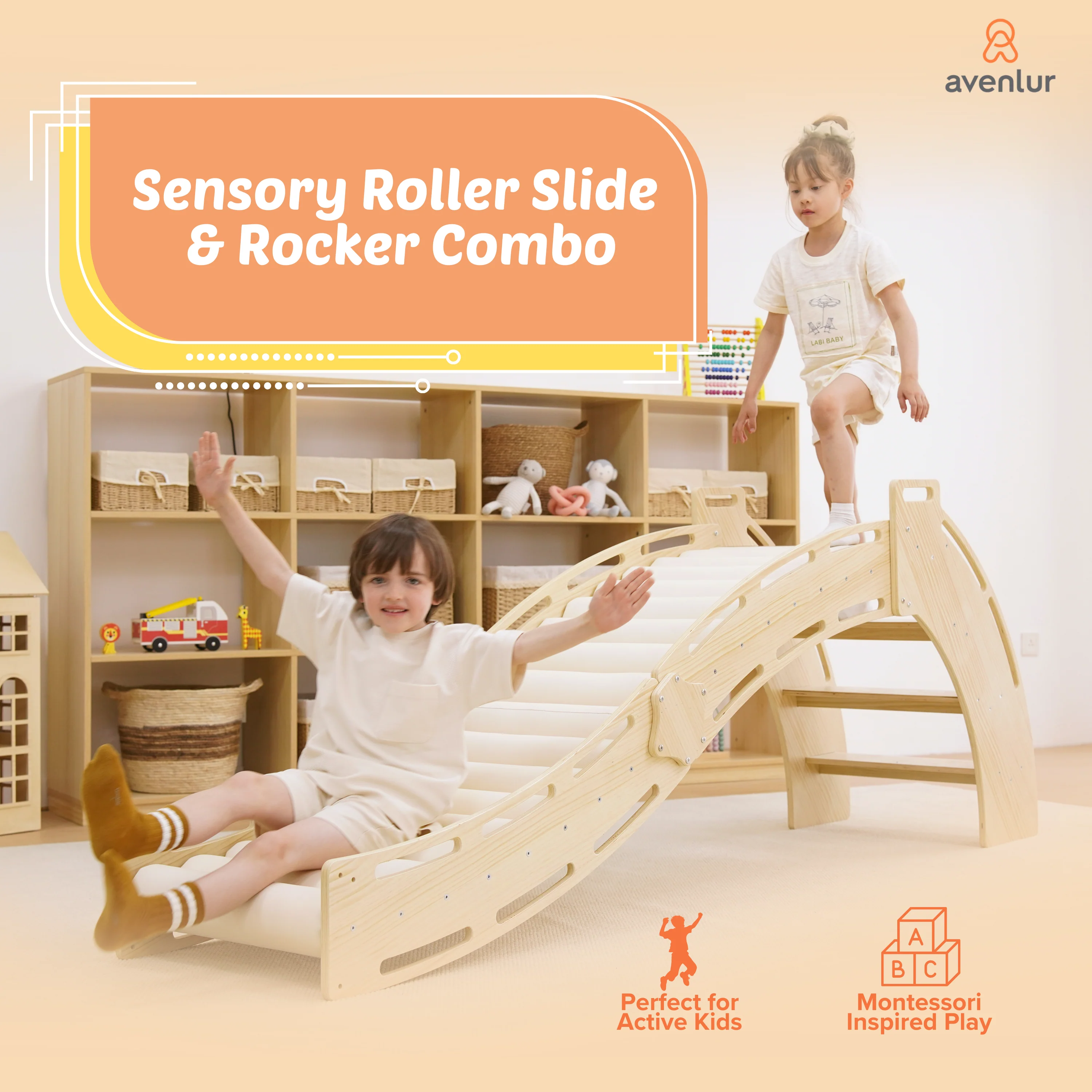 Sensory Roller Slide & Rocker Combo - Image 2