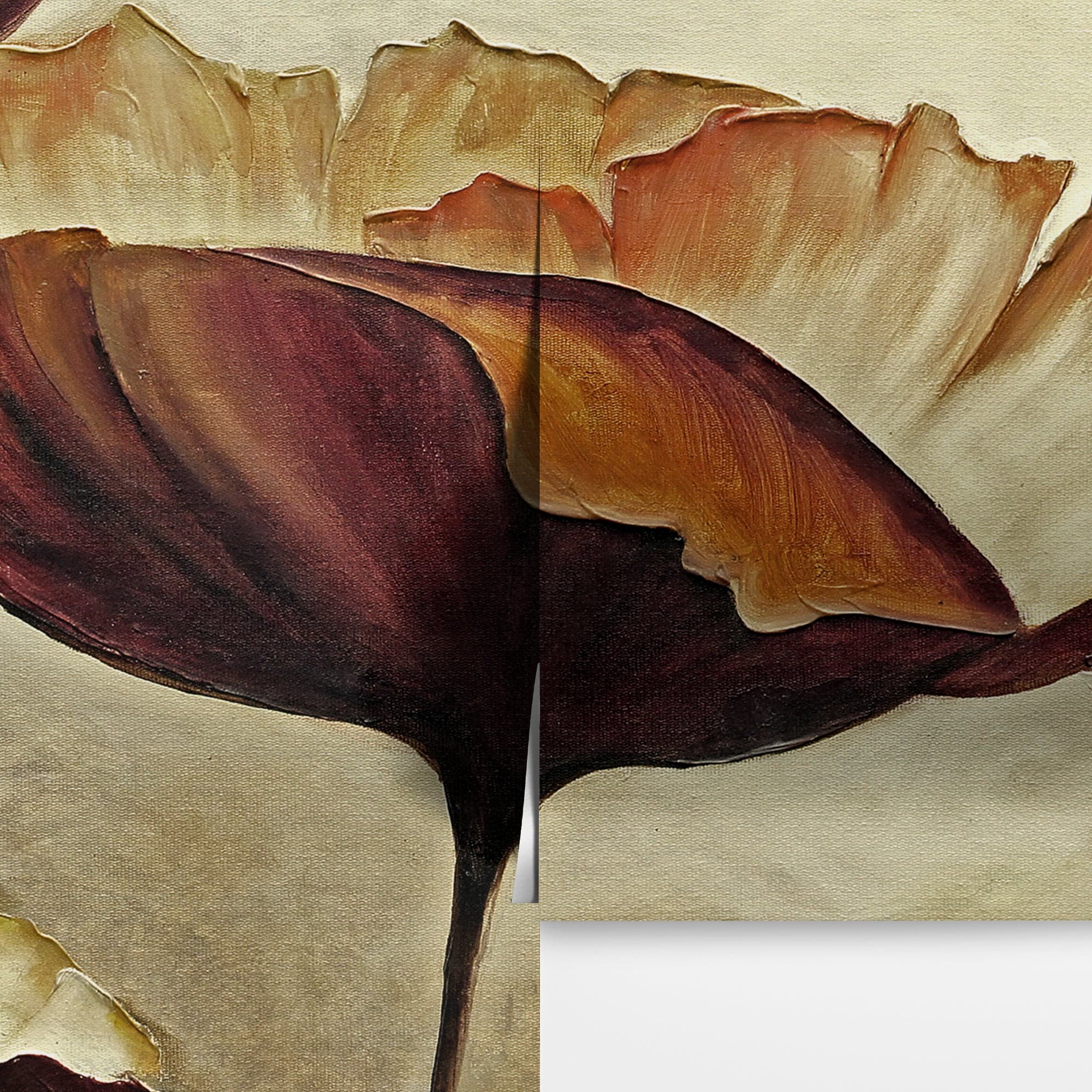 Sepia Poppies Flower Wall Mural. Vintage Botanical Wallpaper. #6155 - Image 14