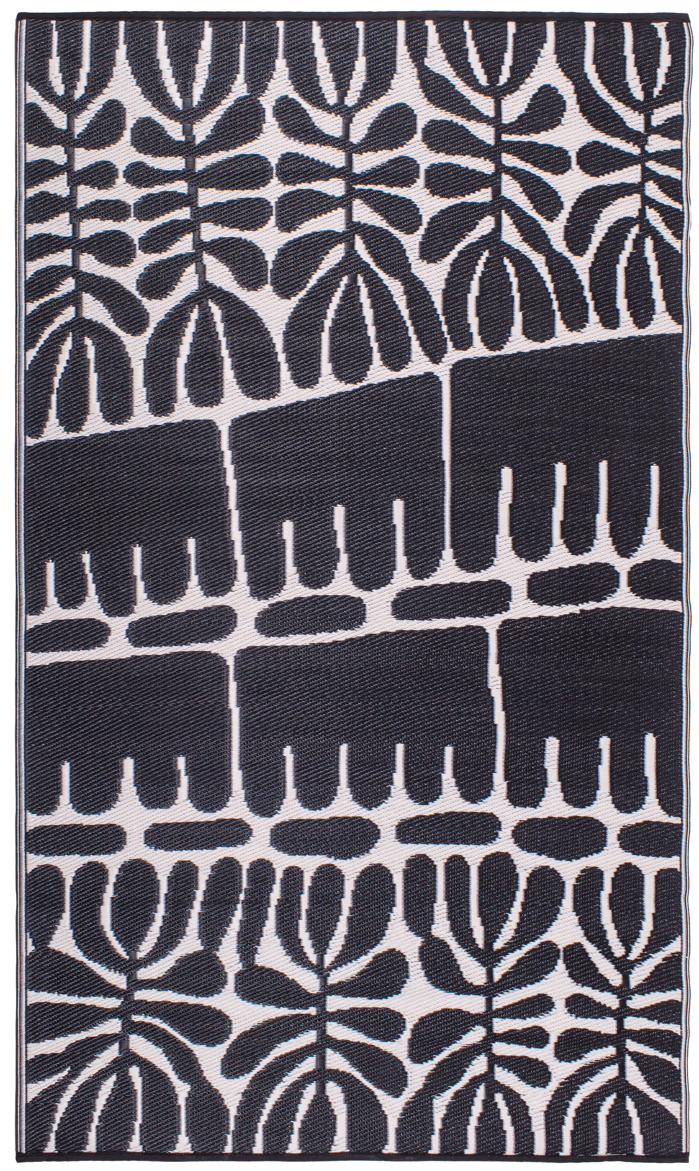 Serowe - Black & White Outdoor Rug for Patio - Image 2