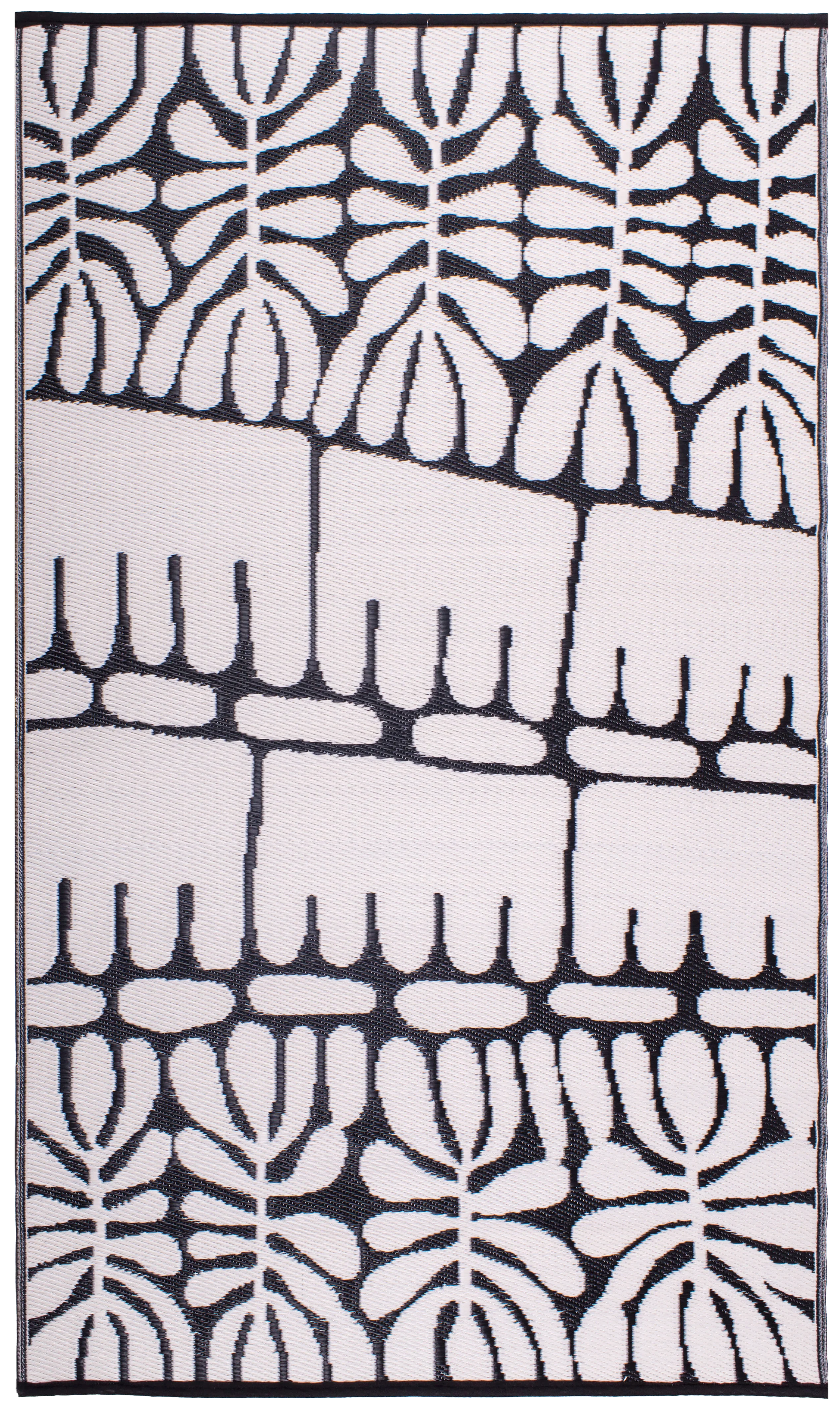 Serowe - Black & White Outdoor Rug for Patio - Image 3