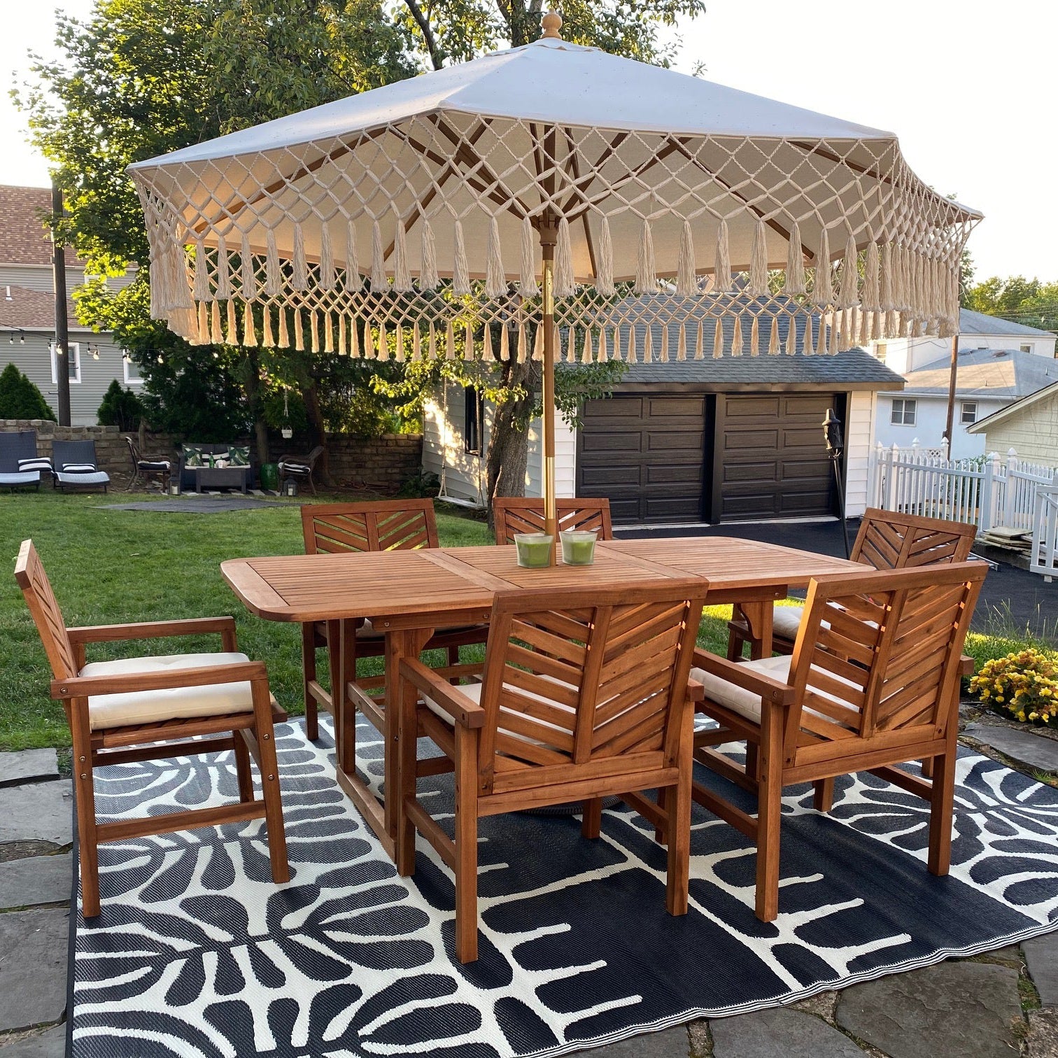 Serowe - Black & White Outdoor Rug for Patio - Image 9