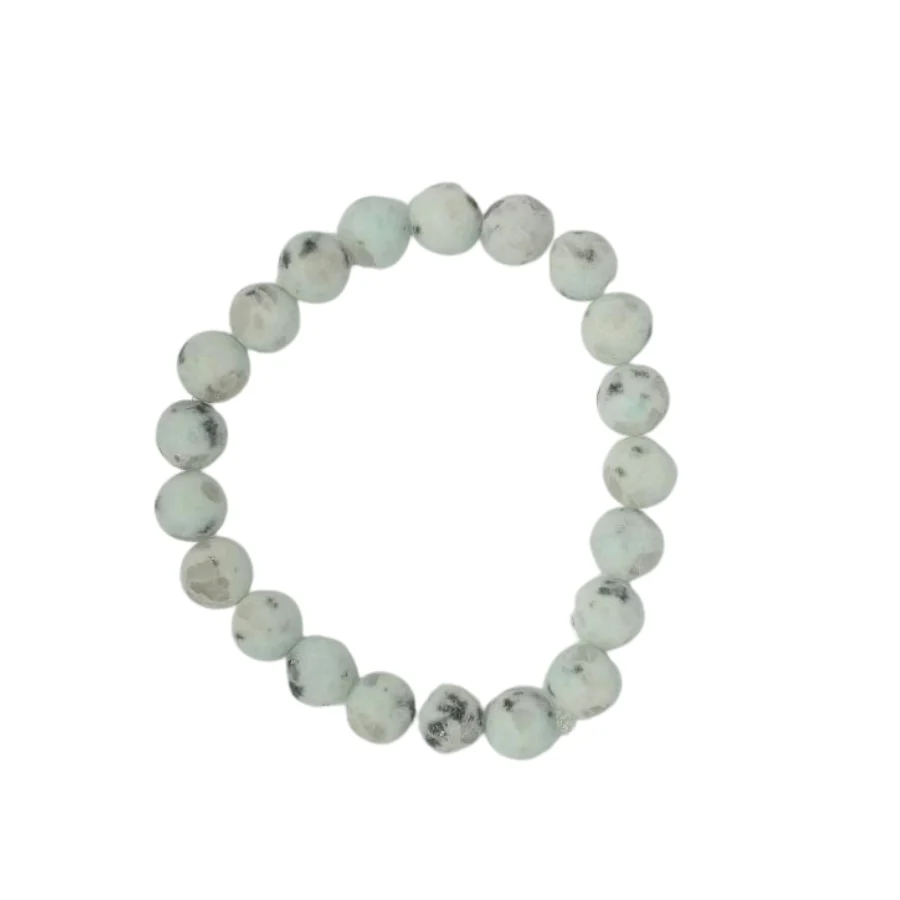 Sesame Jasper Beaded Stretch Bracelet