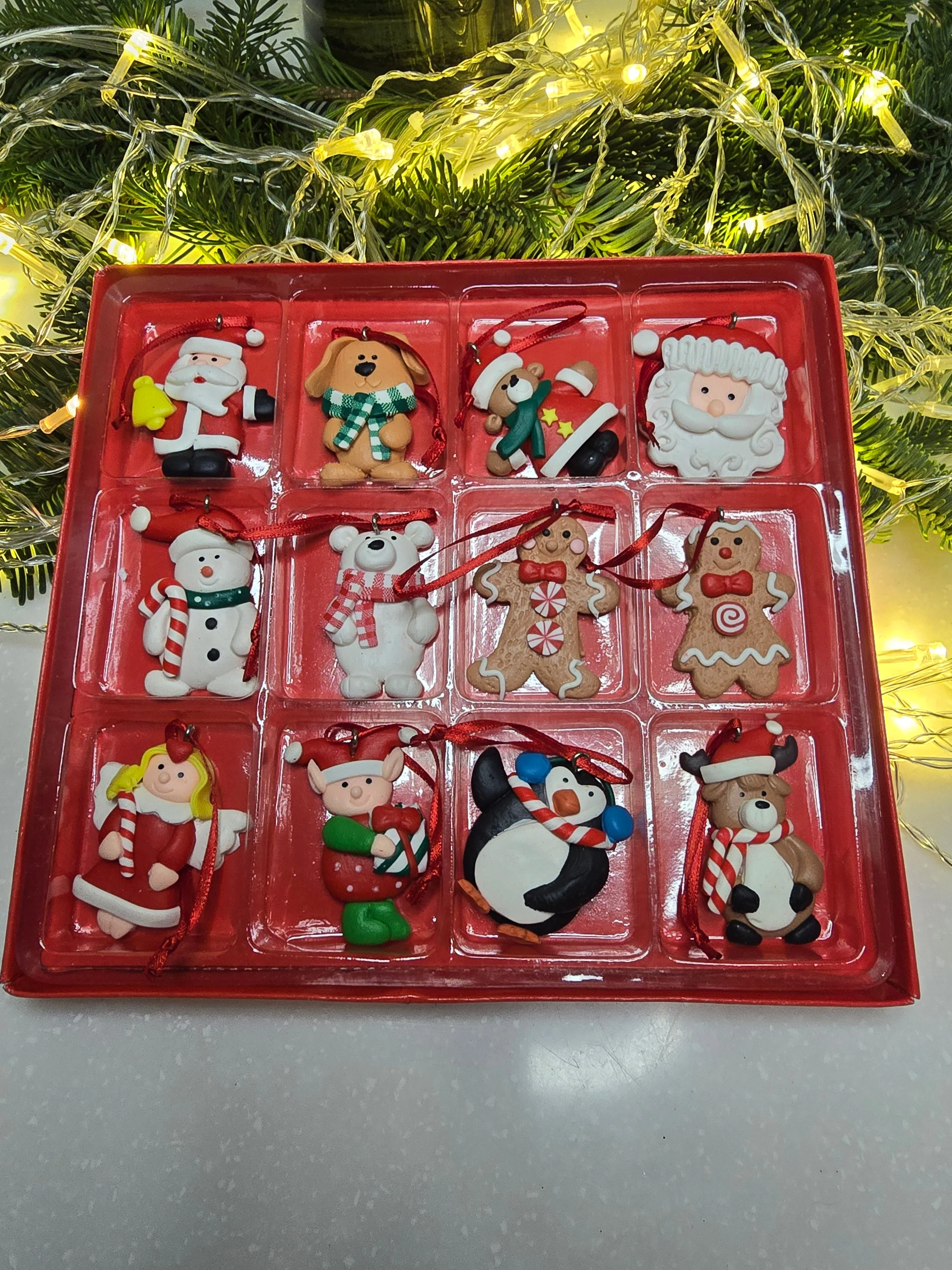 Set of 12 Small Christmas Gingerbread Ornaments. Wizardi Festive Decoration F07-N2-2-W2597 - Image 2