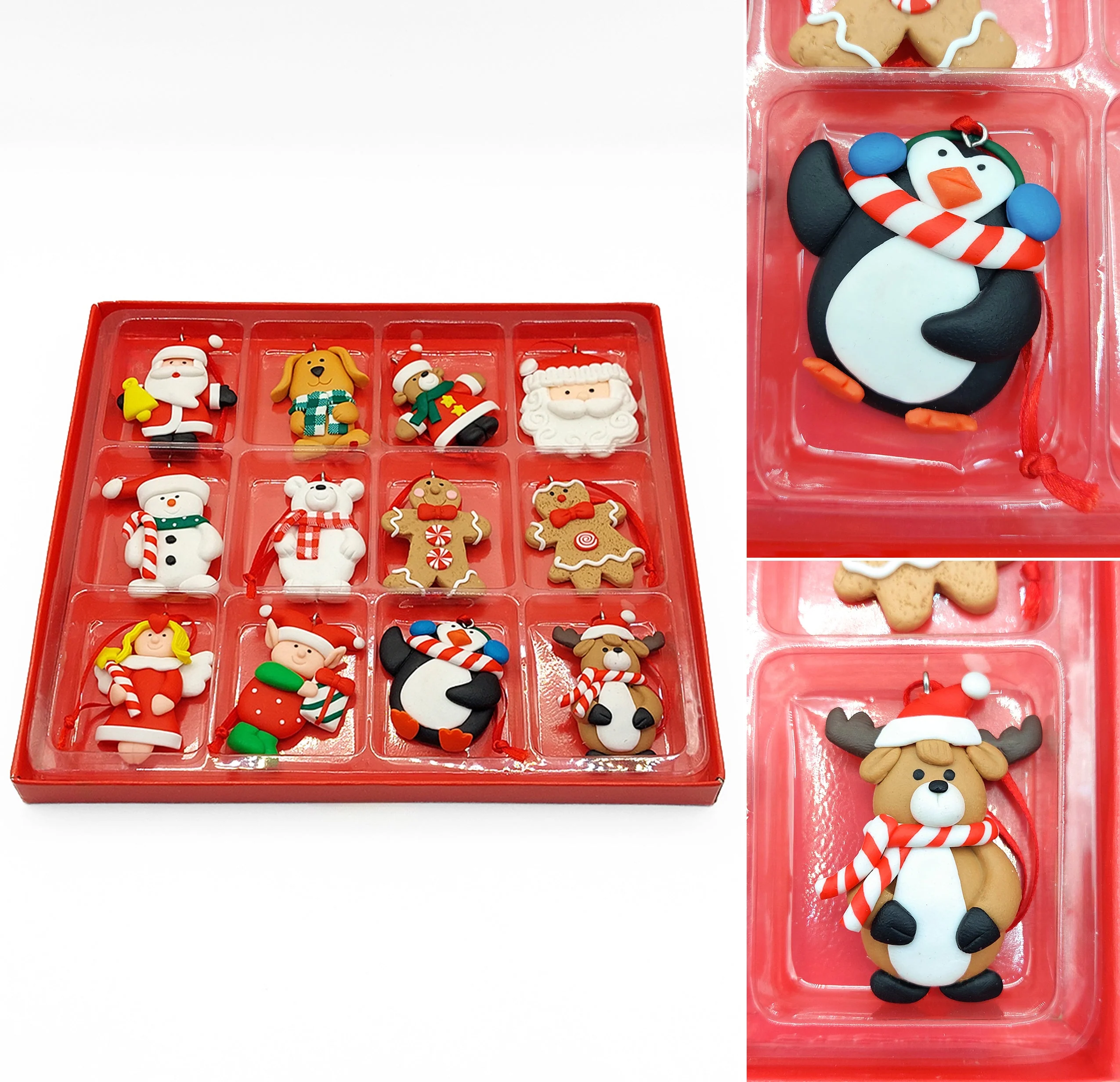 Set of 12 Small Christmas Gingerbread Ornaments. Wizardi Festive Decoration F07-N2-2-W2597 - Image 3