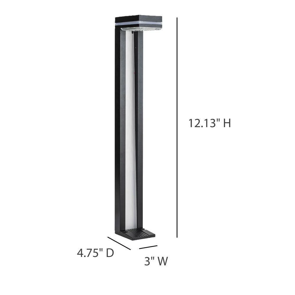 Set of 2 - Modern Outdoor Solar Light White LED Path Outdoor Yard Lighting - Image 5