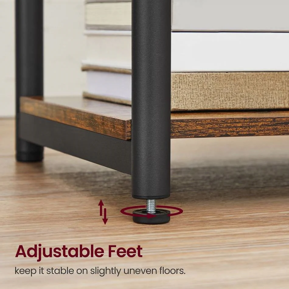Set of 2 -  Nightstand End Tables Charging Station with 2 USB ports - Image 5