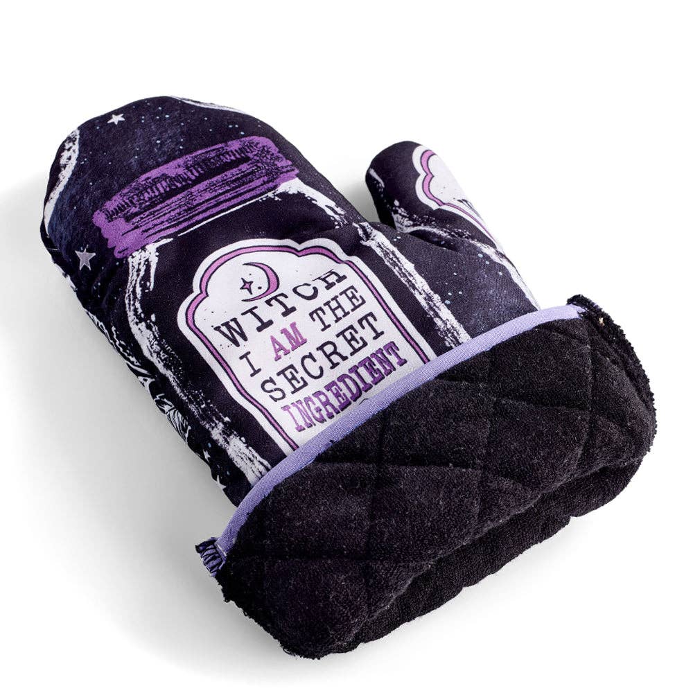Set of 2 "Witch, I AM The Secret Ingredient" Oven Mitt | Pot Holders Hanging Oven Gloves Set - Image 6