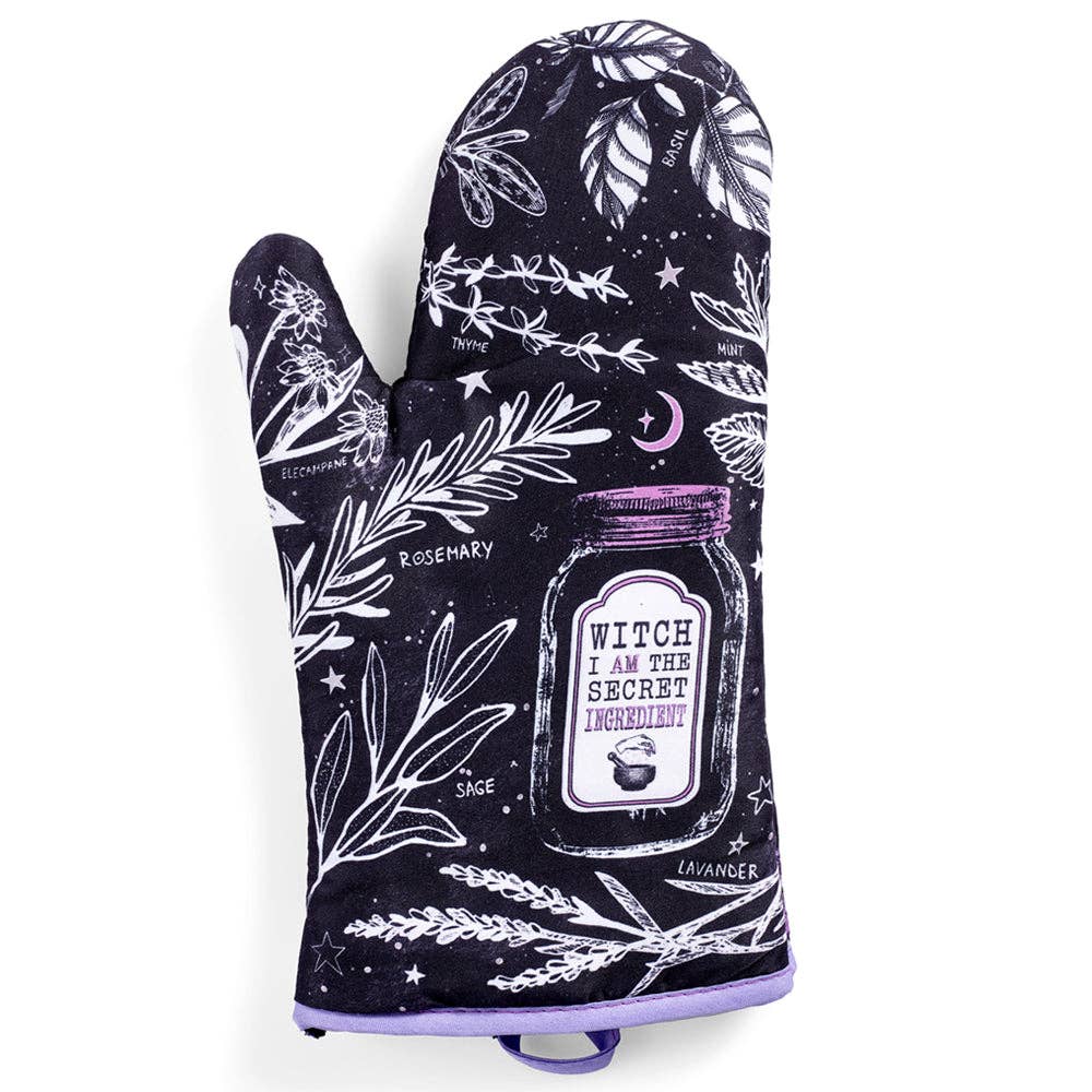 Set of 2 "Witch, I AM The Secret Ingredient" Oven Mitt | Pot Holders Hanging Oven Gloves Set - Image 7