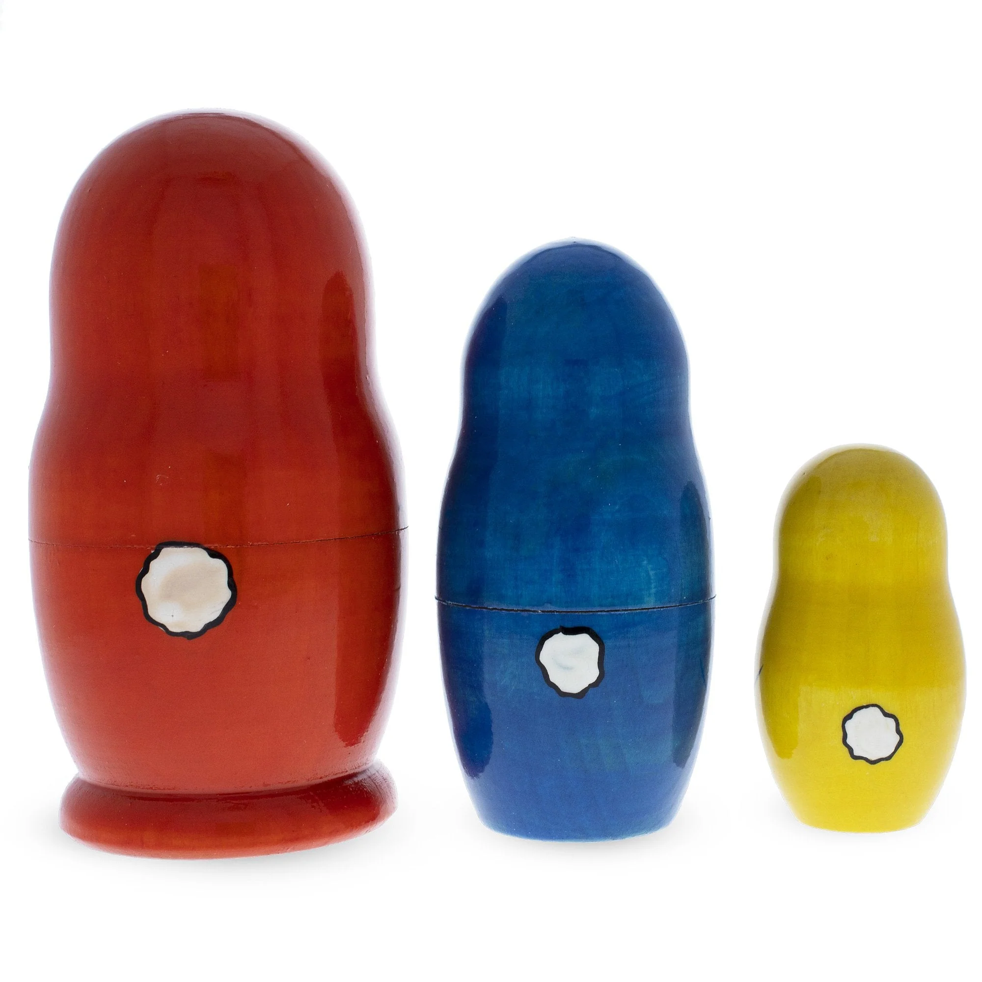 Set of 3 Bunnies with Easter Eggs Nesting Dolls - Image 3