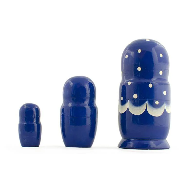 Set of 3 Daffodils Flowers Wooden Nesting Dolls 3.5 Inches - Image 2