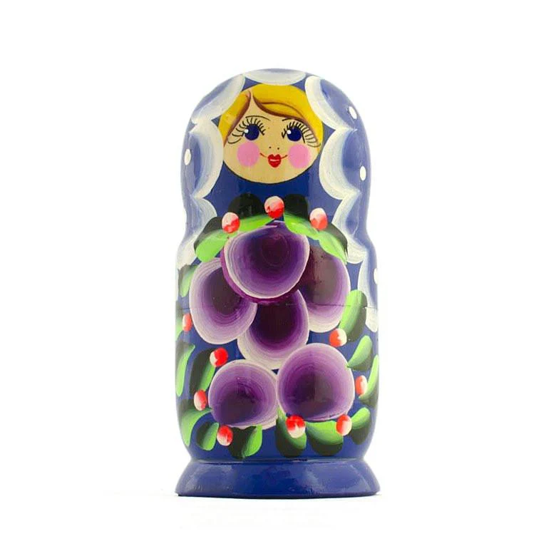 Set of 3 Daffodils Flowers Wooden Nesting Dolls 3.5 Inches - Image 3