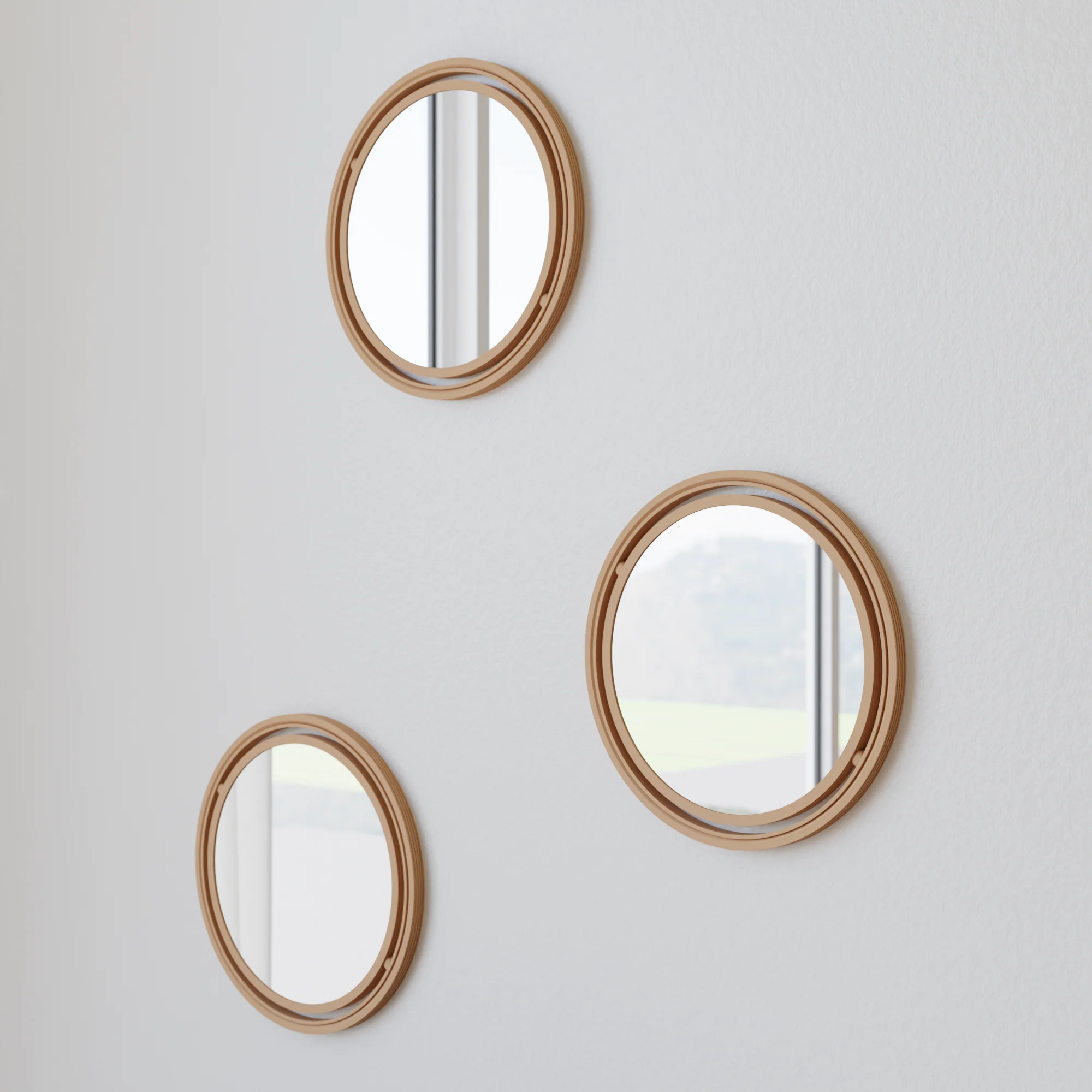 SET OF 3 GLOBE Mirror - Image 4
