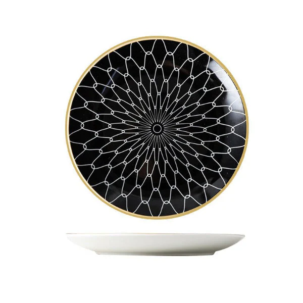 Set of 4 Ceramic 8 Salad Plates  Microwave  Oven Safe - Image 5