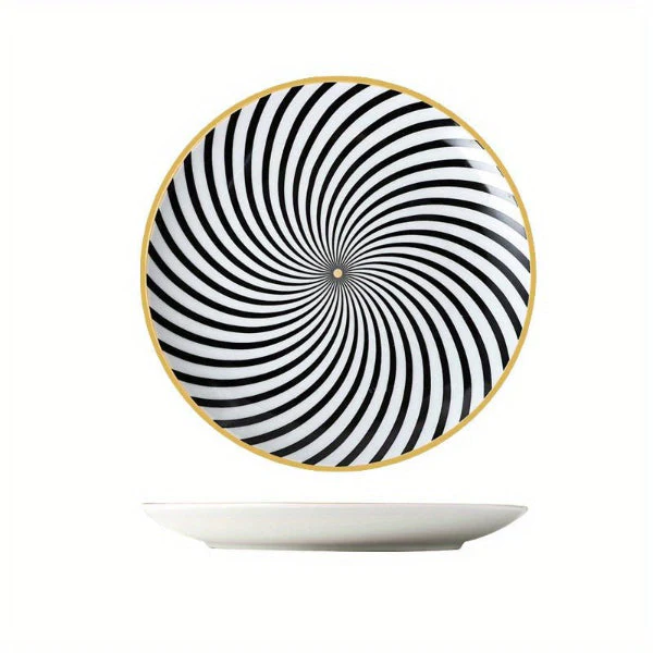 Set of 4 Ceramic 8 Salad Plates  Microwave  Oven Safe - Image 6