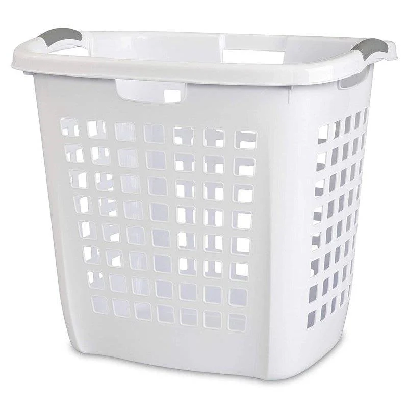 Set of 4 Heavy Duty Plastic Laundry Hamper Dirty Clothes Basket - Image 2