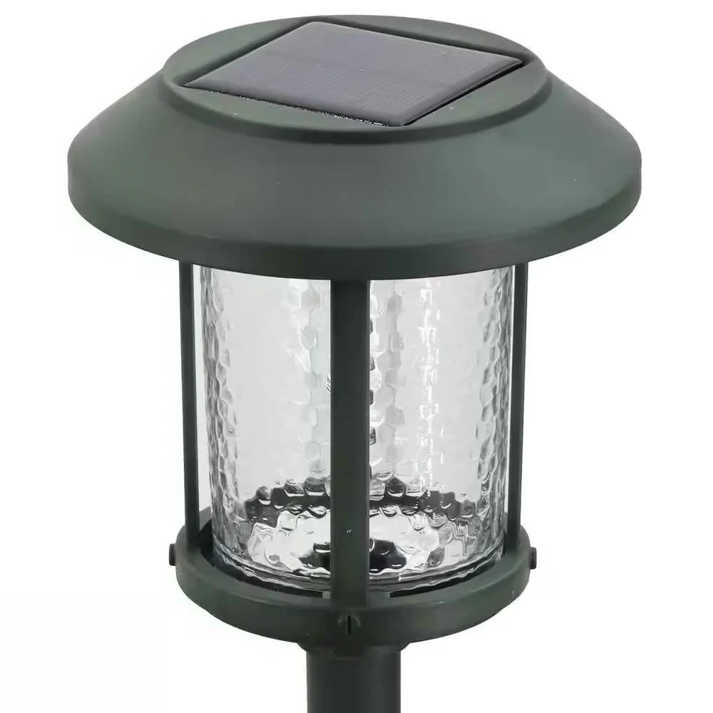 Set of 4 - Outdoor Solar LED Lights in Green with Yard Path Ground Stakes - Image 3
