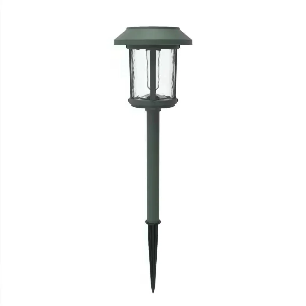 Set of 4 - Outdoor Solar LED Lights in Green with Yard Path Ground Stakes - Image 4
