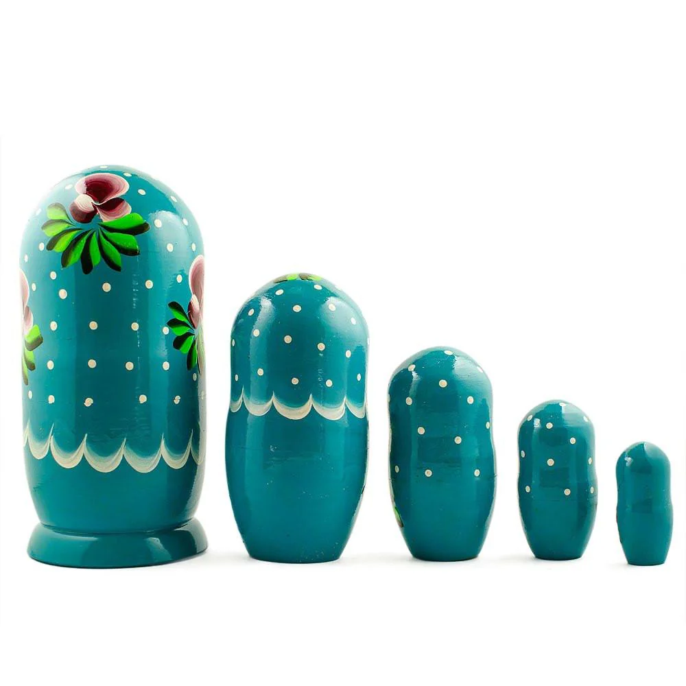 Set of 5 Alla Nesting Dolls  7 Inches - Image 2