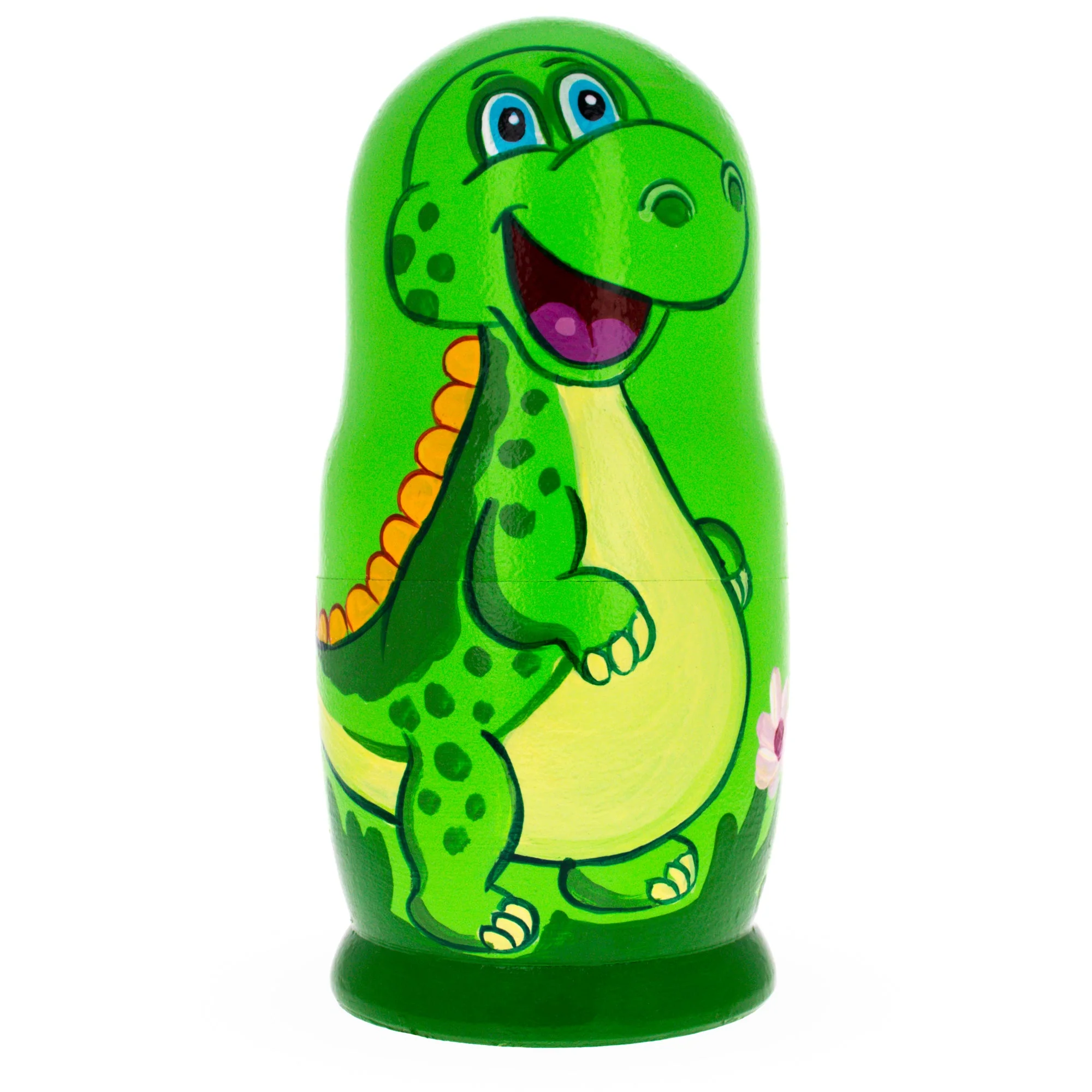 Set of 5 Dinosaurs Wooden Nesting Dolls 6 Inches - Image 2