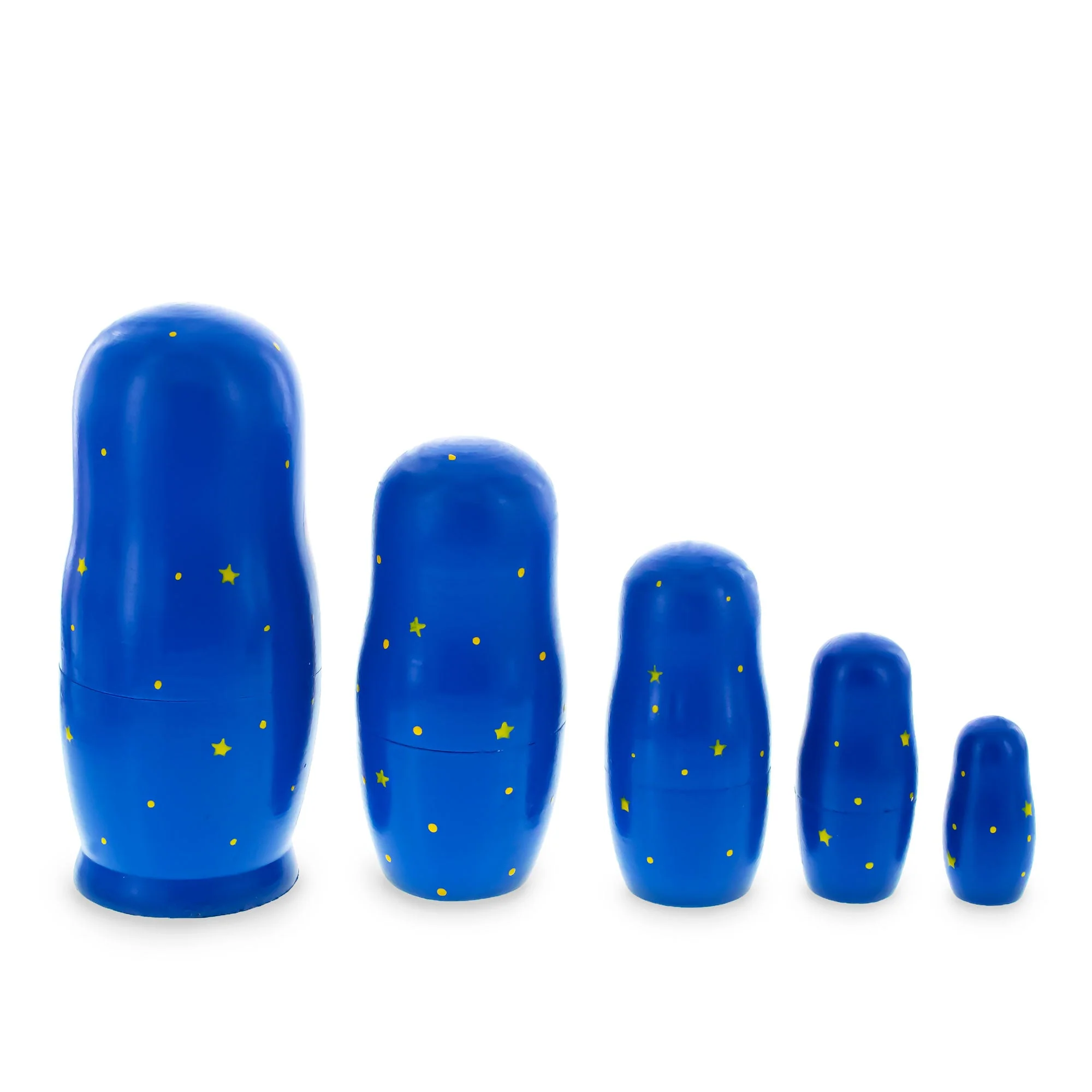 Set of 5 Nativity Scene Set Wooden Nesting Dolls 5.75 Inches - Image 5