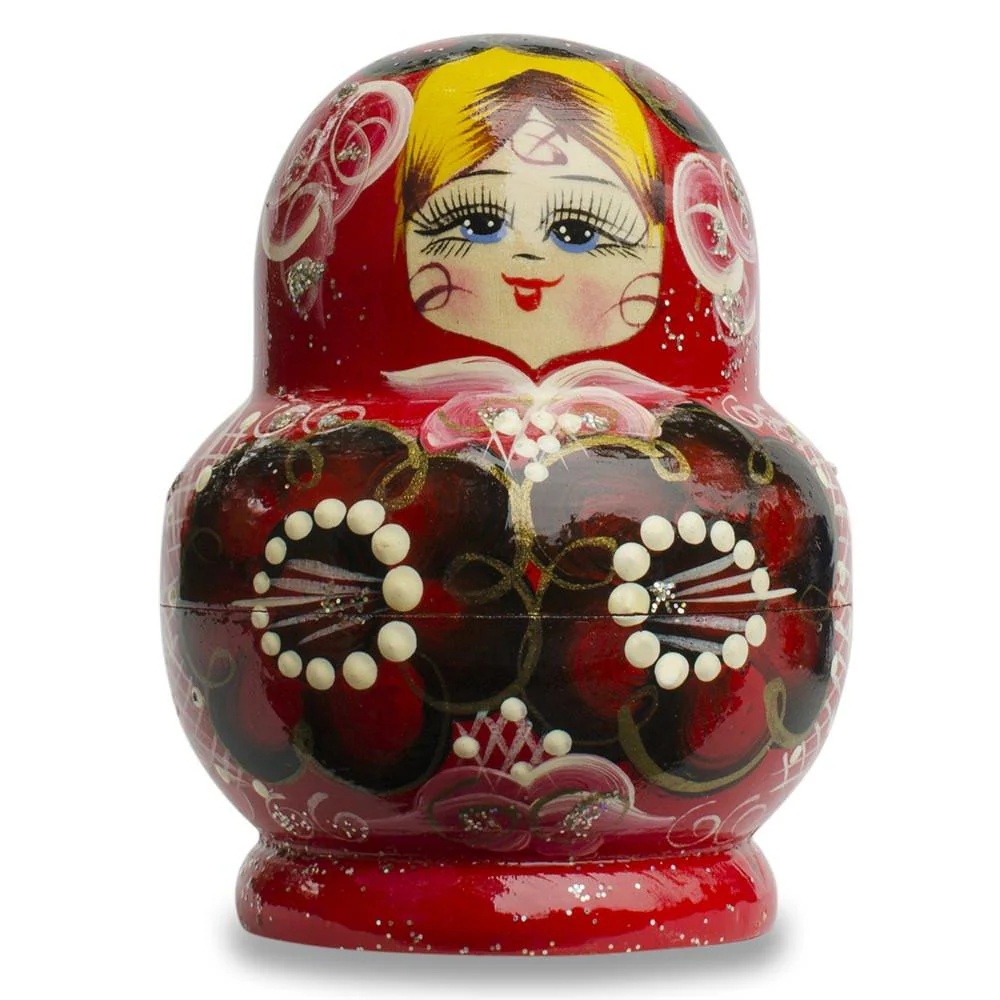 Set of 9 Rainbow Wooden Nesting Dolls  4.75 Inches - Image 3