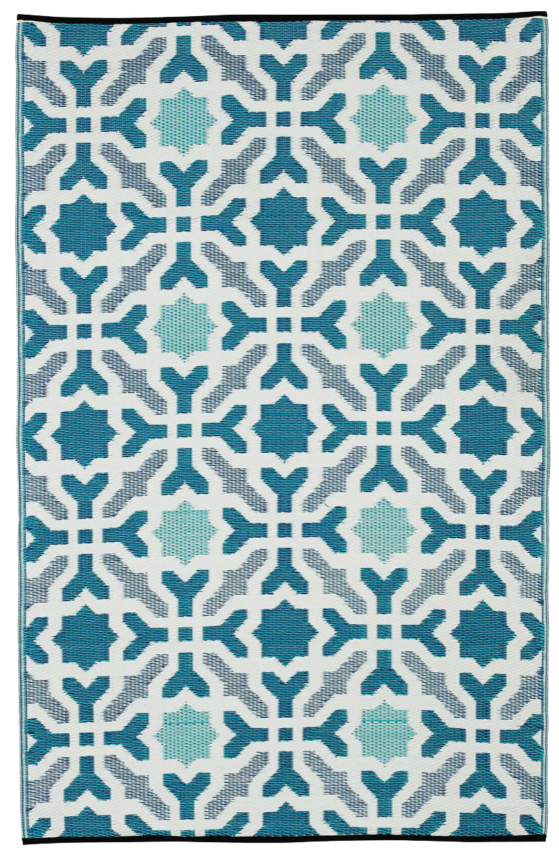 Seville - Multicolor Blue Outdoor Rug for Patio FINAL SALE - Image 3