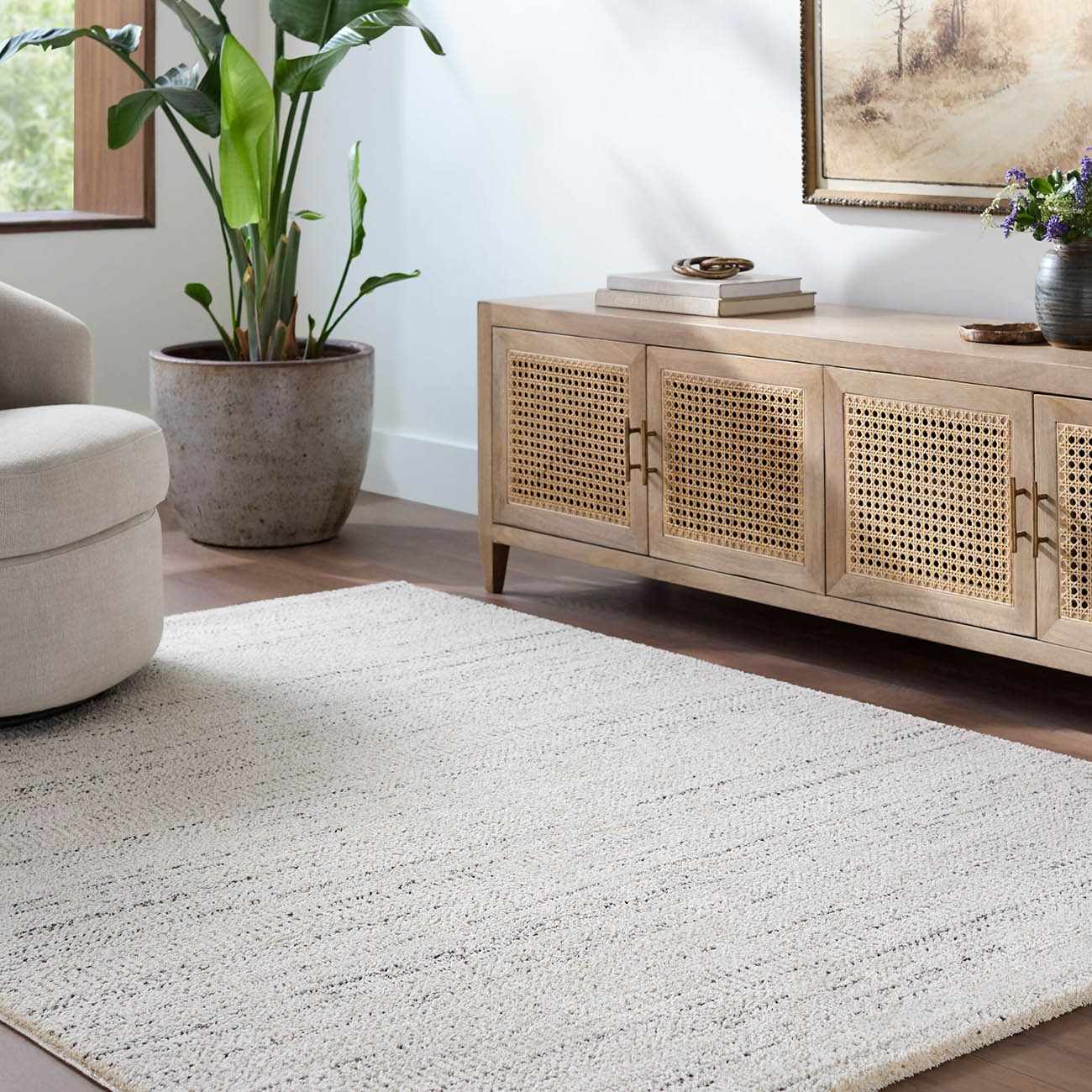 Sezja Beige Luxe Area Rug - Image 2