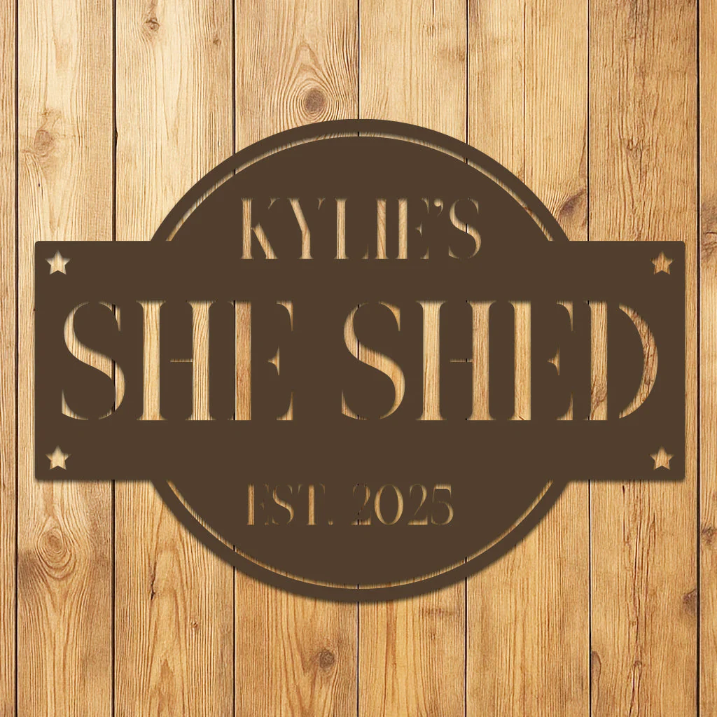 She Shed Sign w Name - Image 5