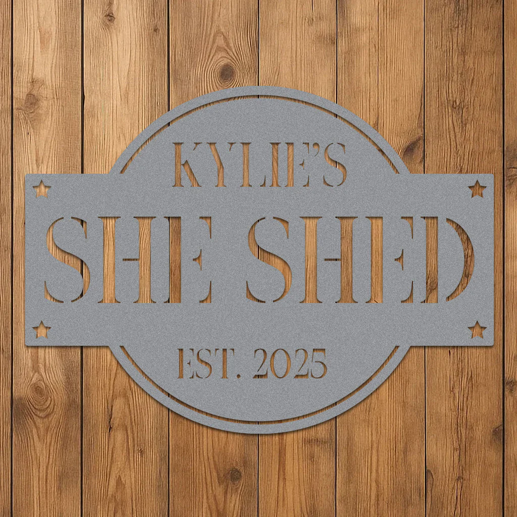 She Shed Sign w Name - Image 7