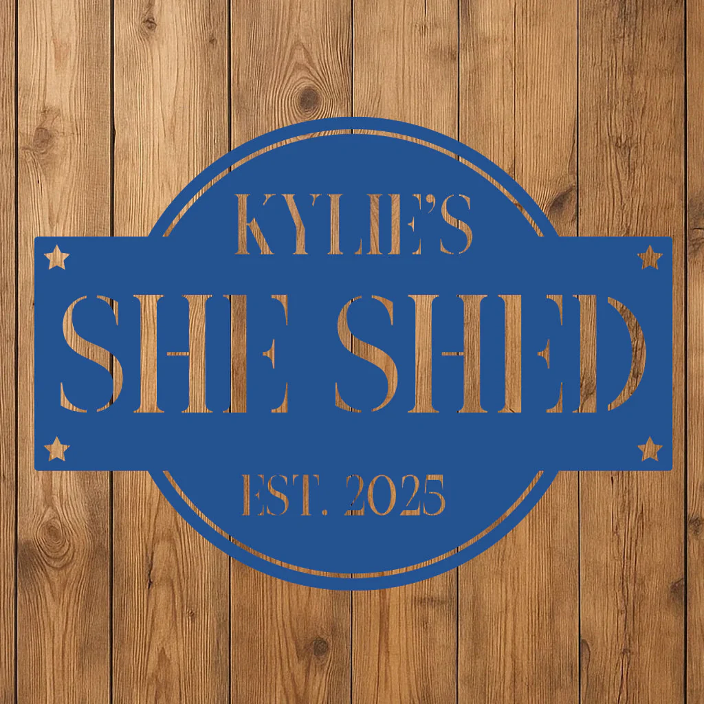 She Shed Sign w Name - Image 8