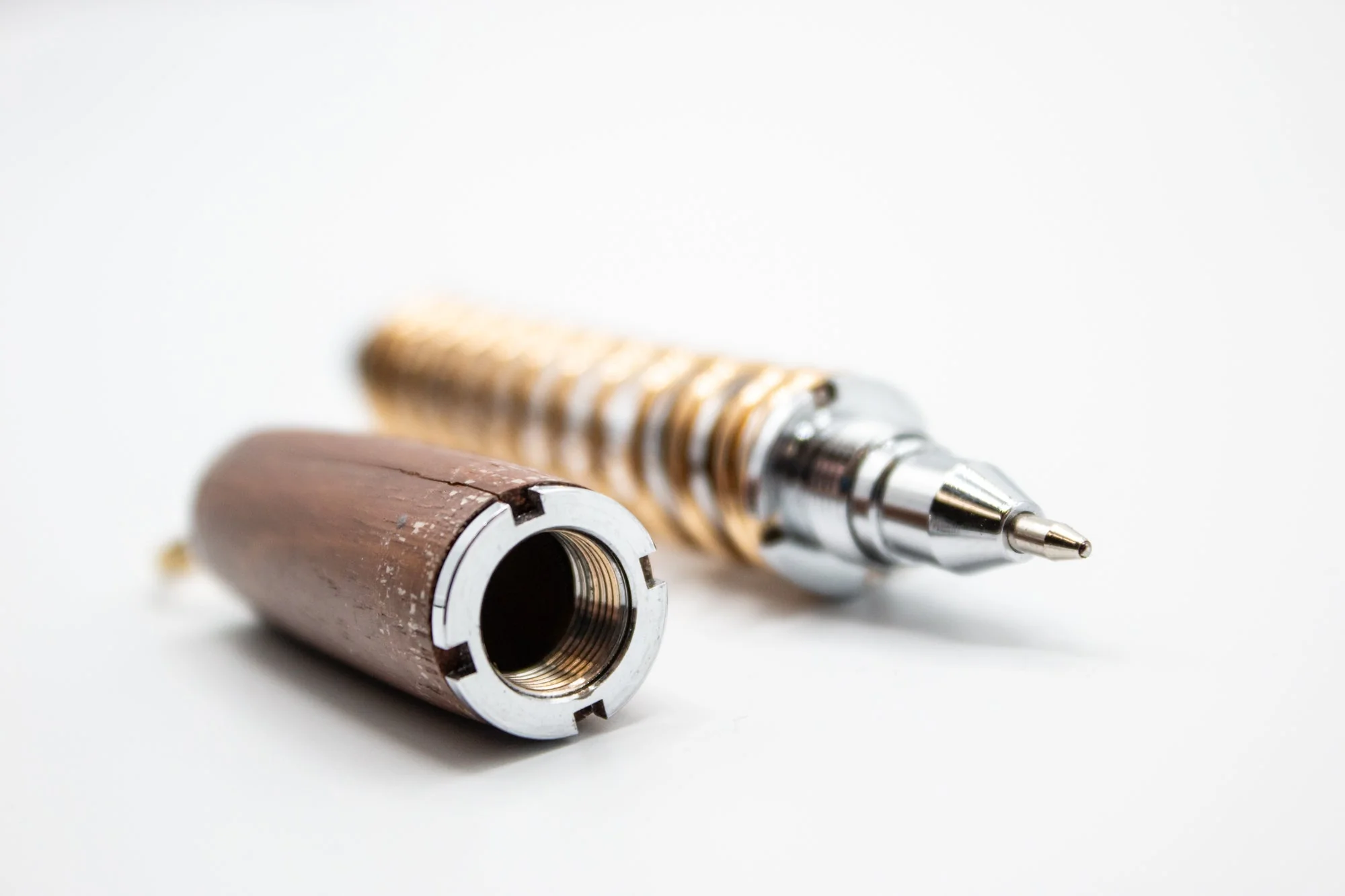 Shock Absorber Pen | Dark Stained | Handmade - Image 3