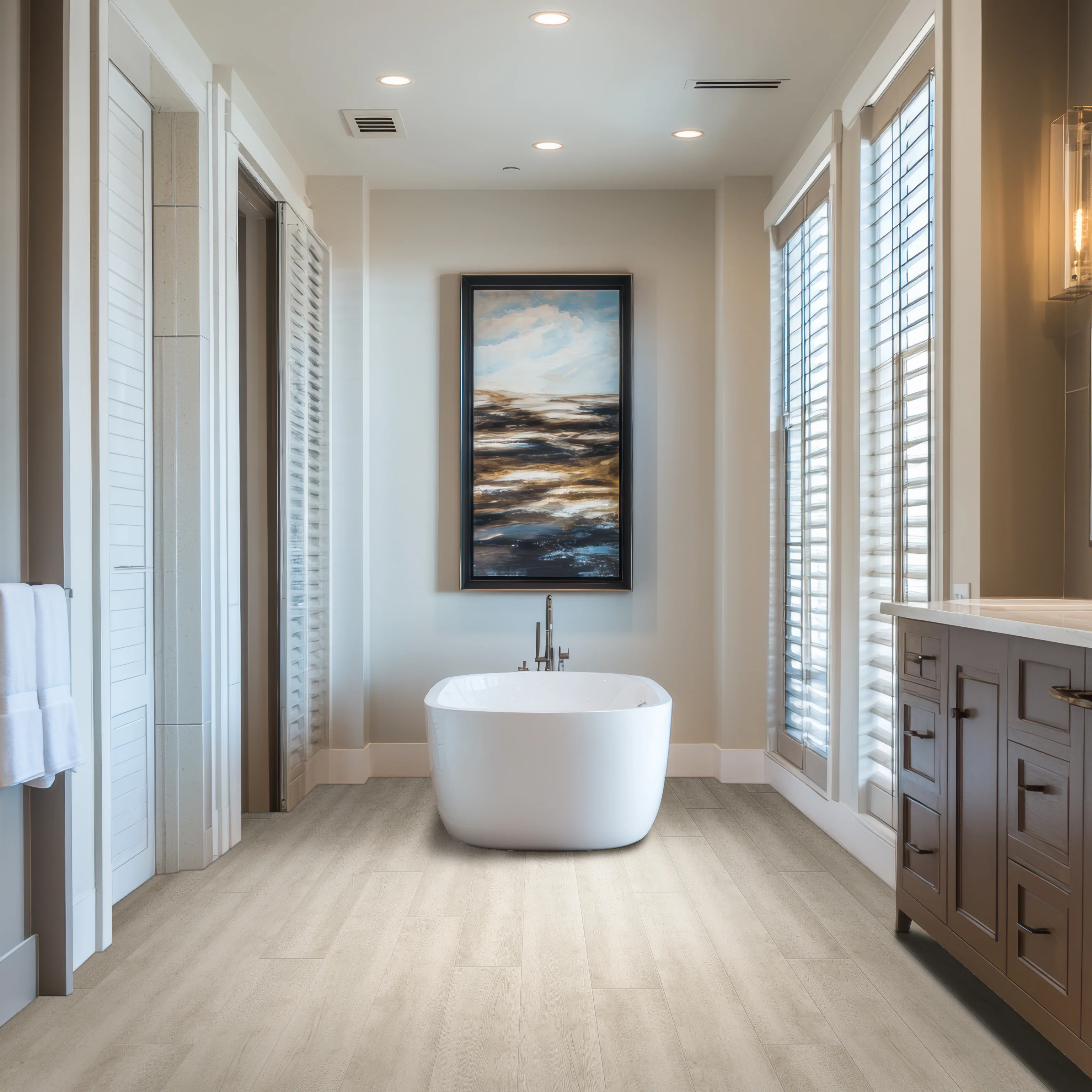 Shorecliffs Sunny Shake 9 in. x 87 in. Hybrid Rigid Core Flooring - Image 3