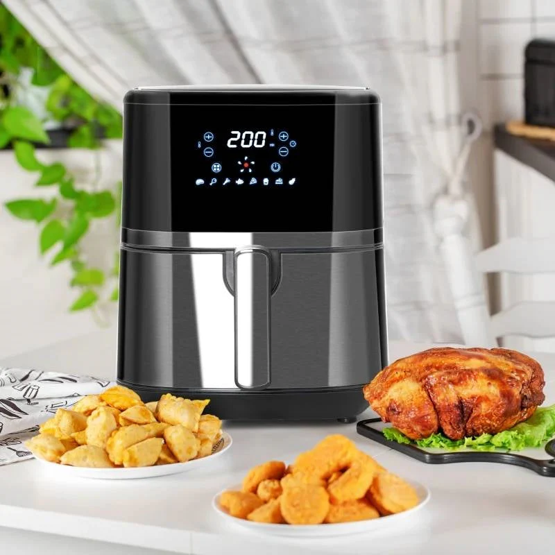 Silver/Black Multi-Function 4 in 1 Oven Air Fryer 4.7 QT - Image 2