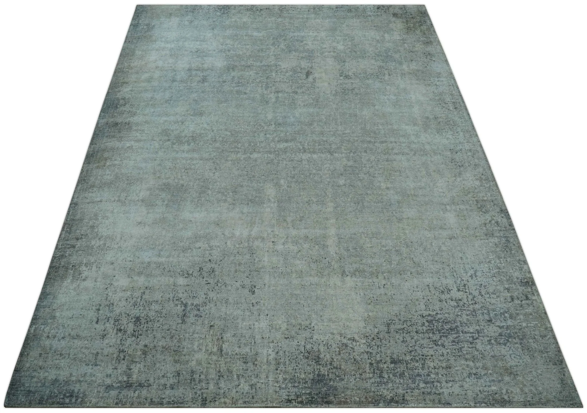 Silver design Modern Abstract Hand Knotted Bamboo Silk Area Rug - Image 10