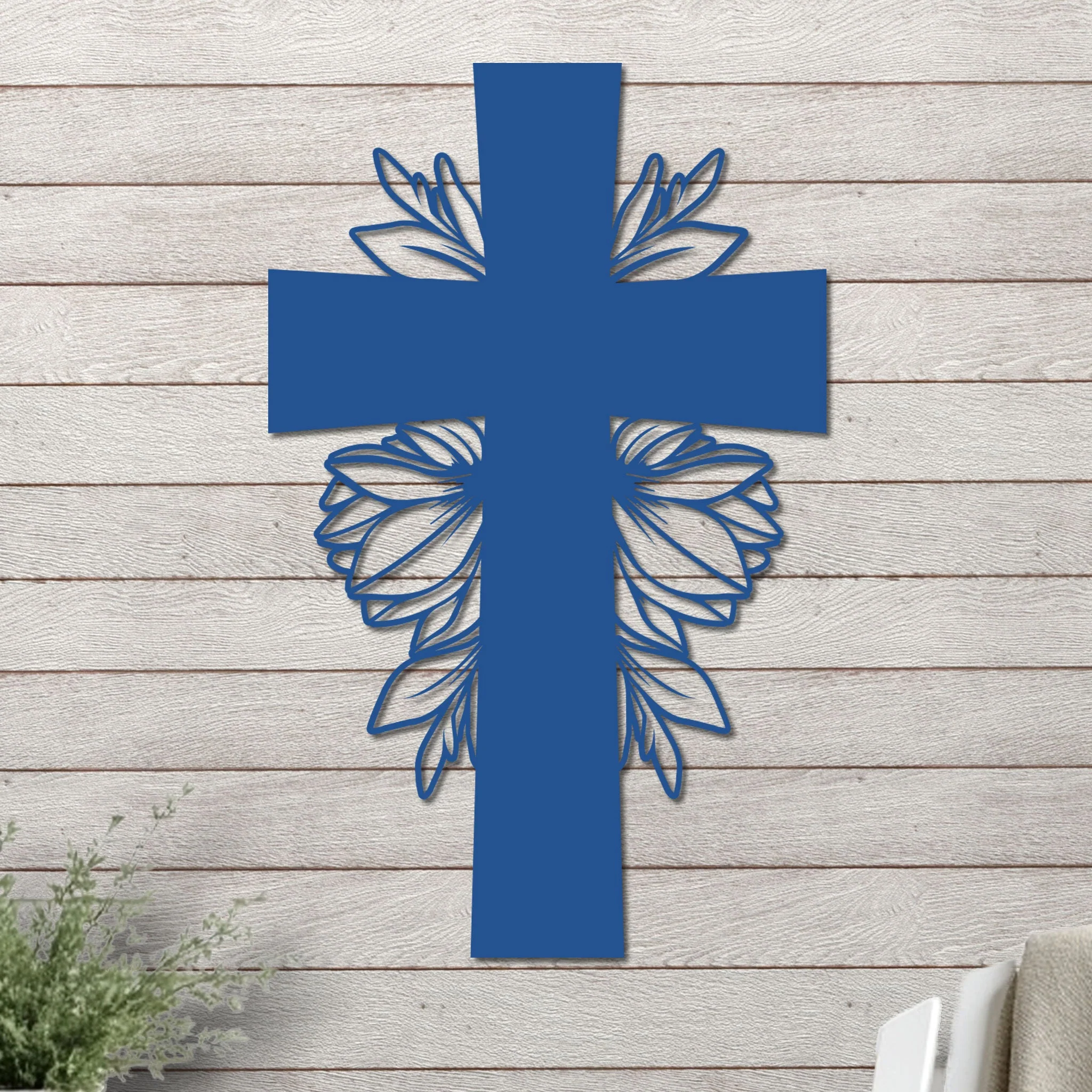 Simple Cross with Leaves - Image 3