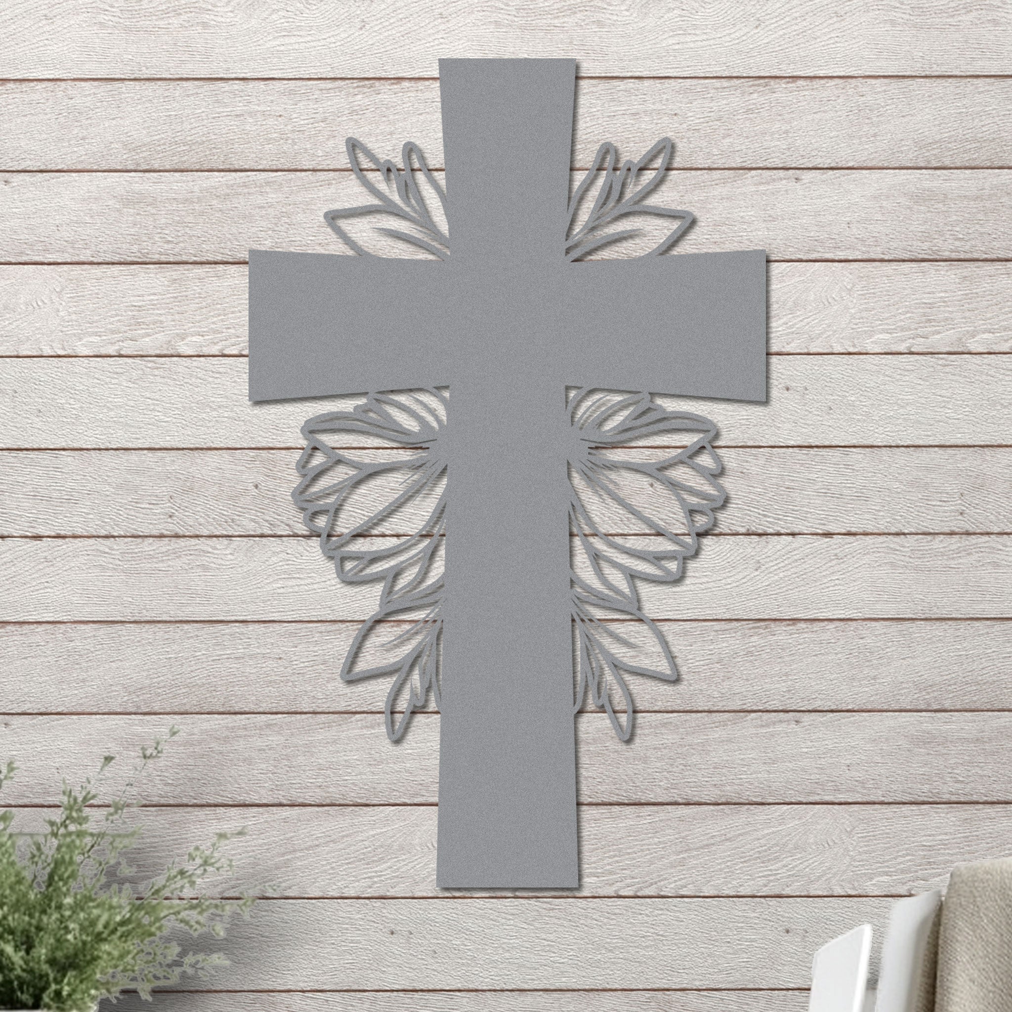 Simple Cross with Leaves - Image 6