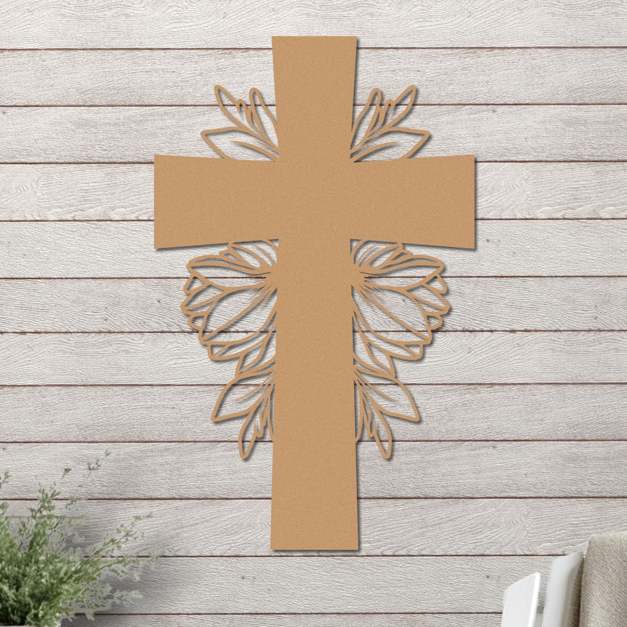 Simple Cross with Leaves - Image 8