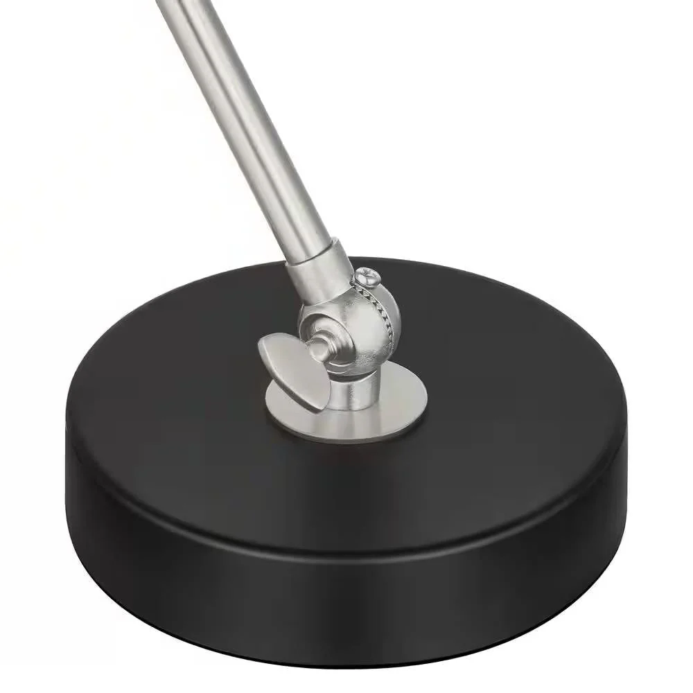 Simple Modern Metal Desk Light Table Lamp with Black Shade and Adjustable Tilt - Image 3